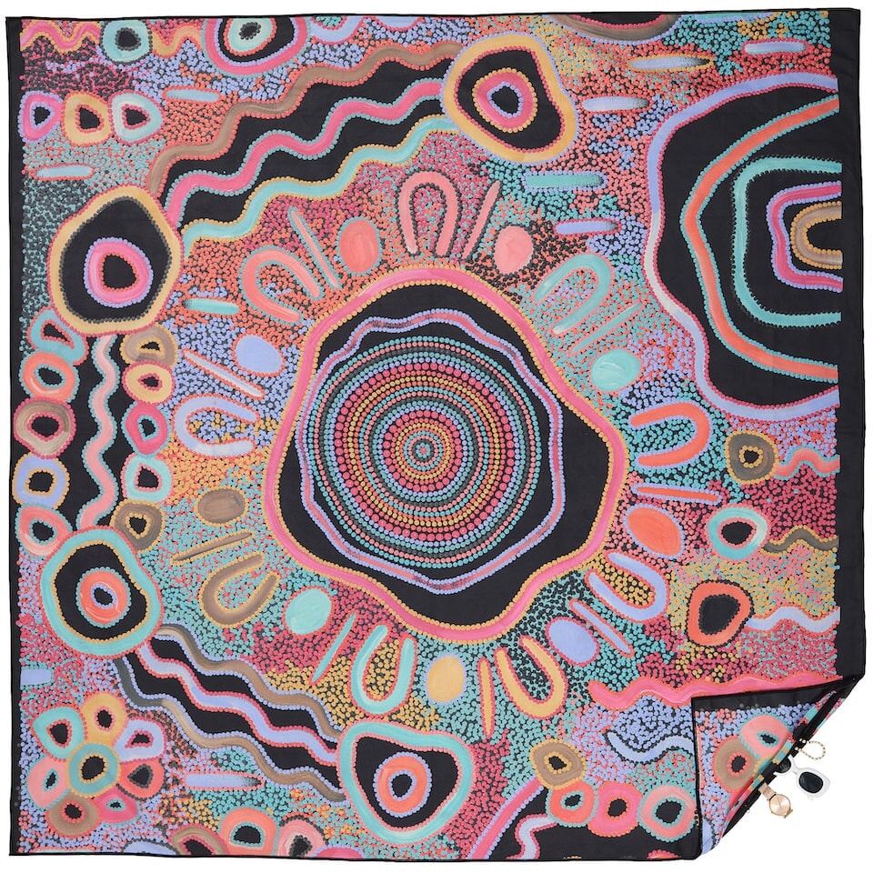 Extra Large Sand-Free Beach Towel for Camping & Outdoor Adventures - Perfect for Moonlight Picnics, Beach Trips, and Poolside Relaxation