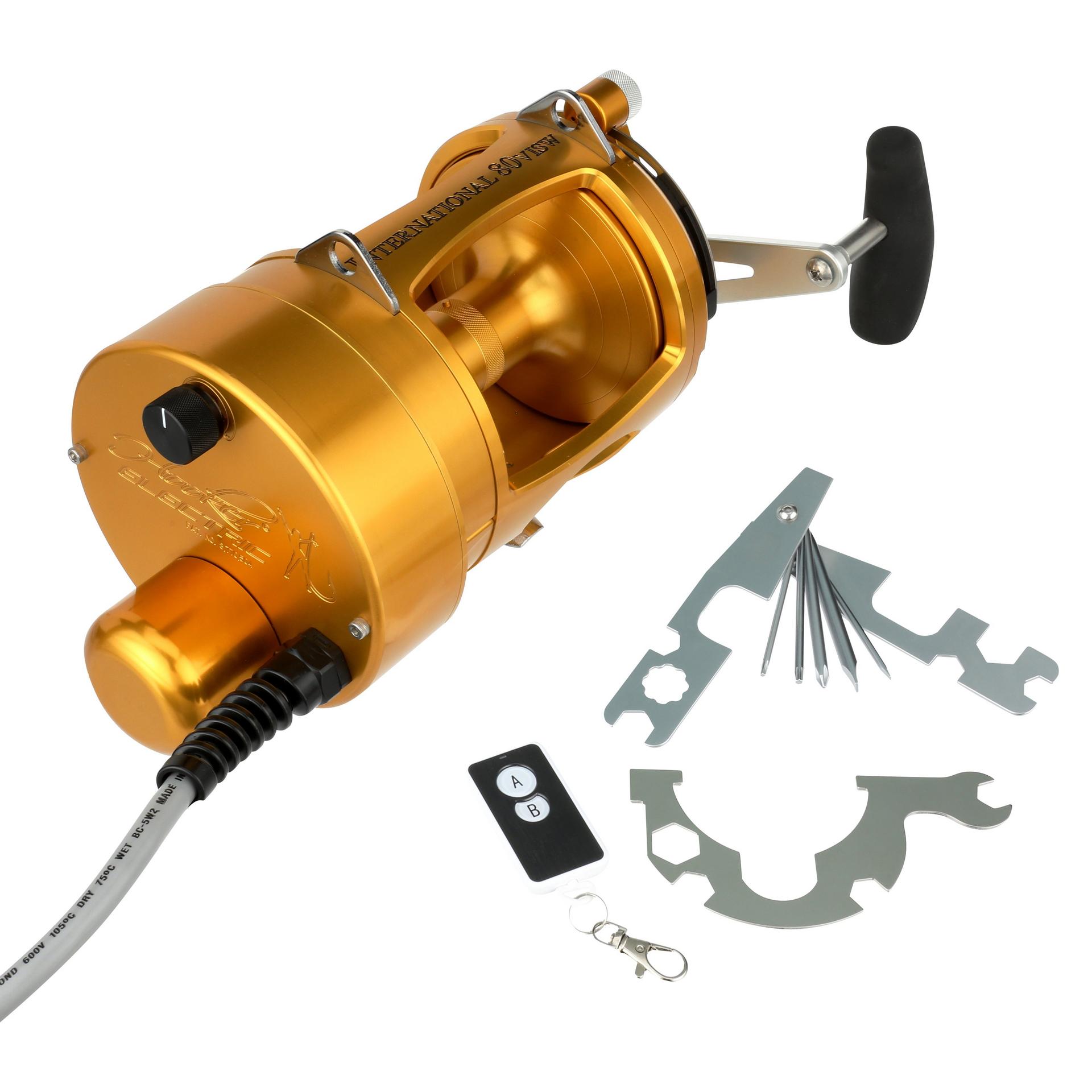International® VI Electric Fishing Reel - Lightweight Saltwater & Freshwater Spinning Reel for Bass, Trout, Catfish - Perfect for Boat, Shore & Kayak Fishing