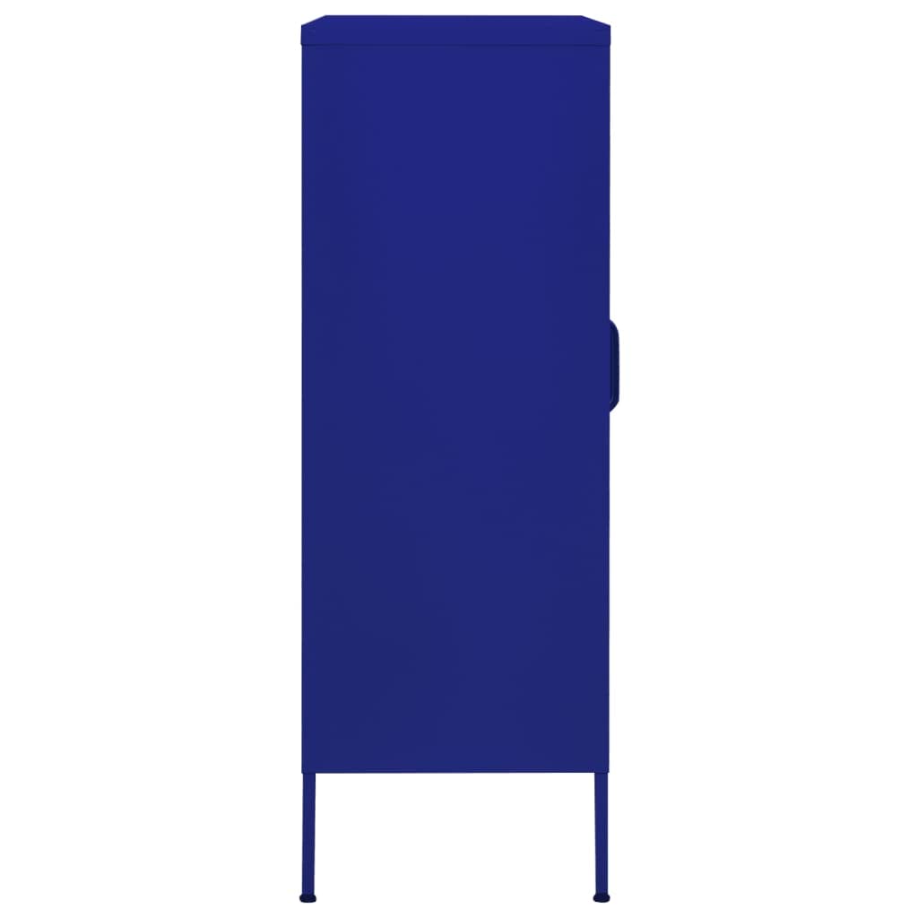 Navy Blue Steel Storage Cabinet - 31.5