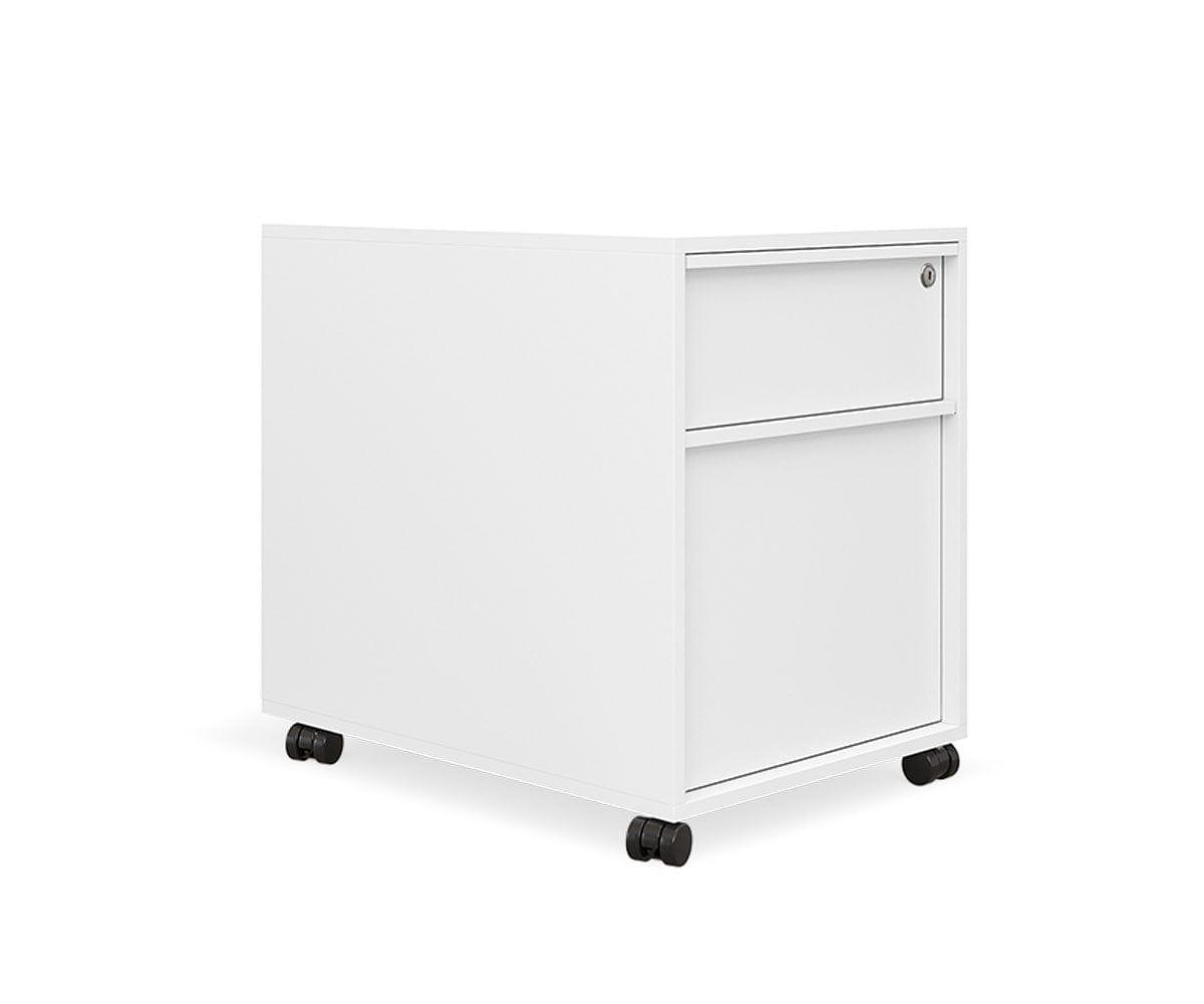 Otto Mobile File Pedestal - Adjustable Rolling File Cabinet with Lock for Office & Home Organization | Perfect for Document Storage & Workspace Mobility