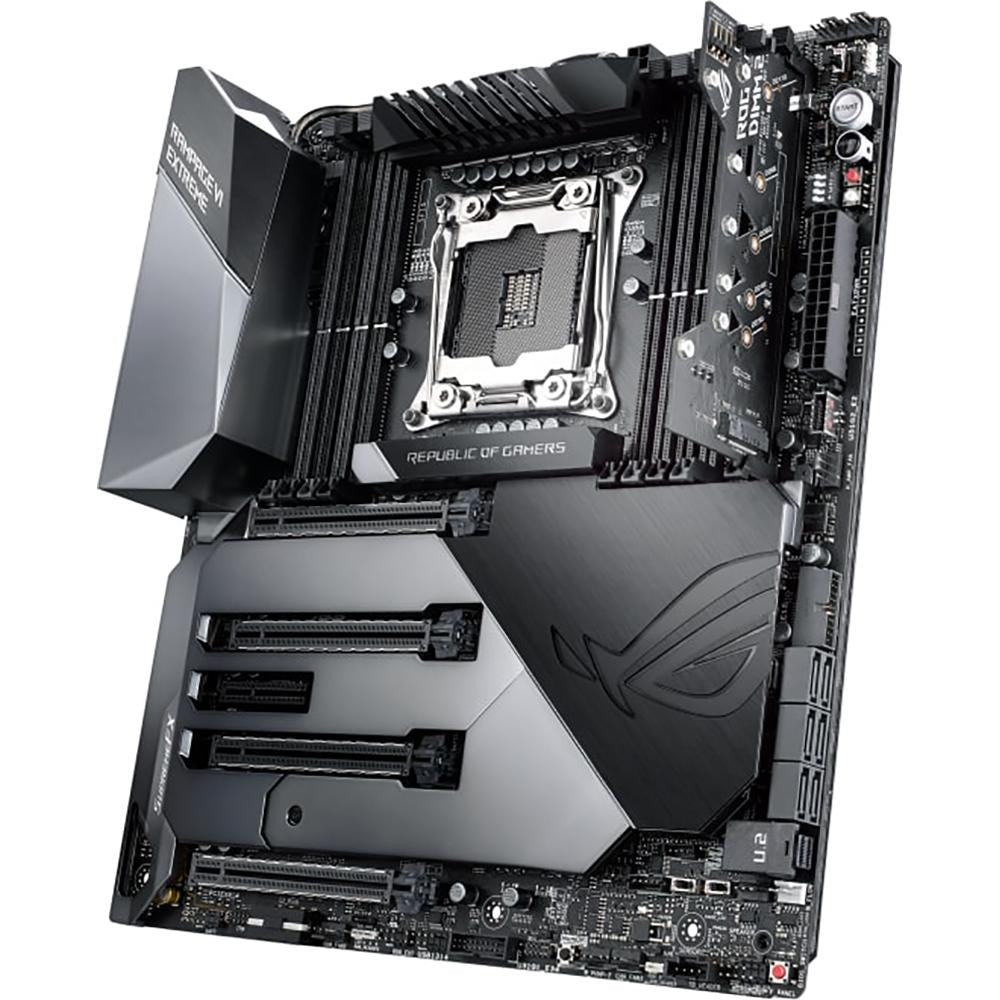 ASUS X299 ROG Rampage VI Extreme EATX Motherboard - LGA2066, DDR4, M.2, U.2, WiGig WiFi, USB 3.1, Aura Sync RGB - Perfect for High-End Gaming PCs & Workstations