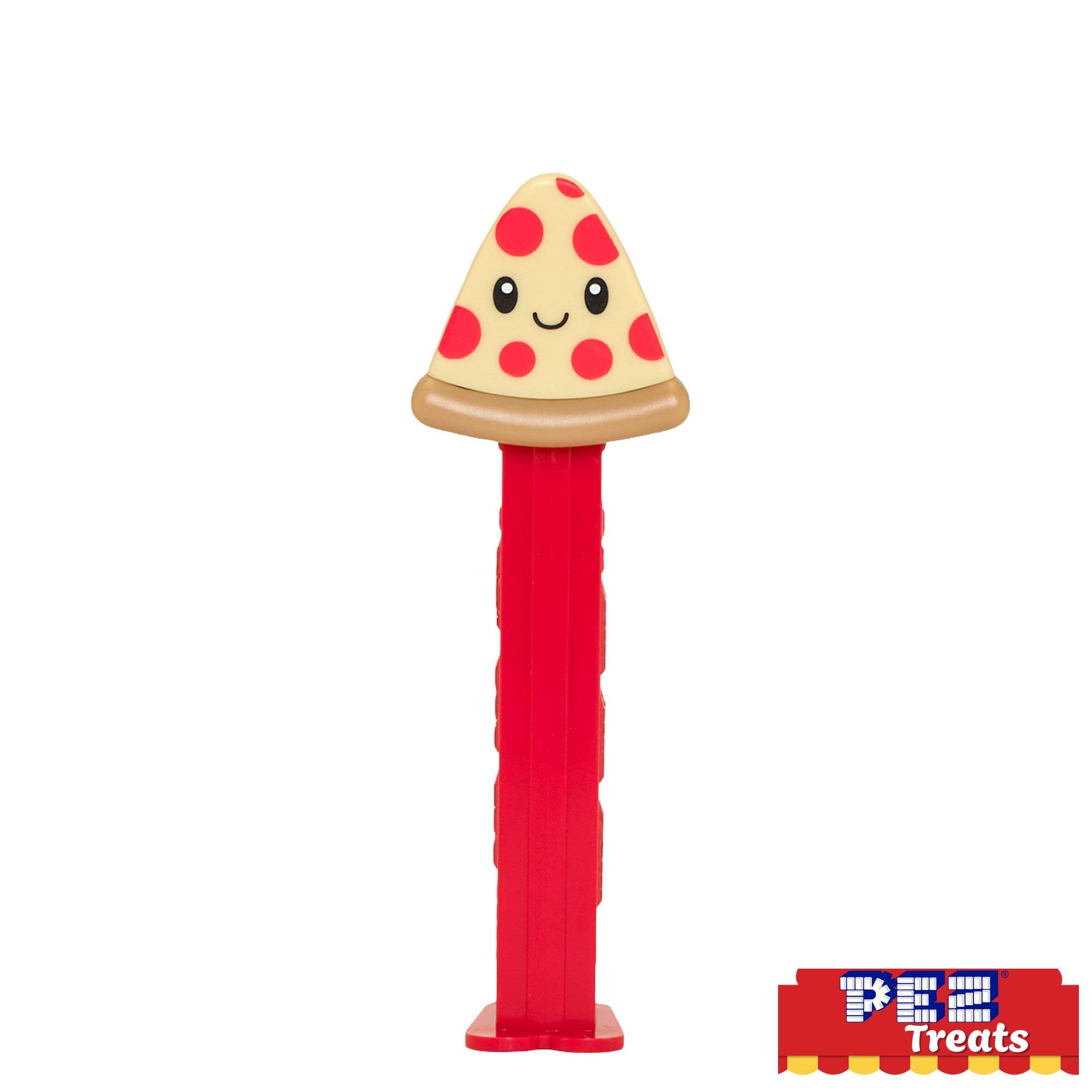 Pez Pizza Candy Dispenser with Refills - Fun Novelty Candy Toy for Kids Birthday Parties, Halloween Treats & Pizza Themed Events - Great for Goodie Bags, Classroom Rewards and Gift Exchanges