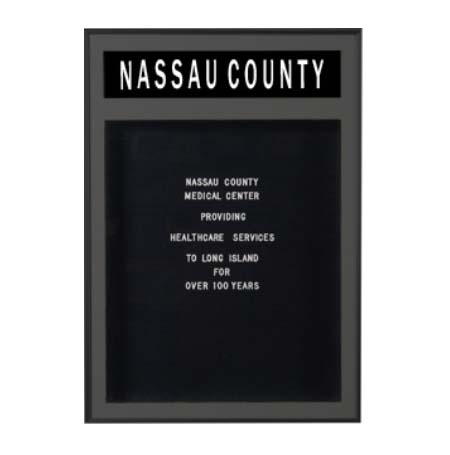 Stylish Metal Framed Letter Board with Swing Frames, Header & LED Lights - Perfect for Home Decor, Office Signage, and Wedding Displays