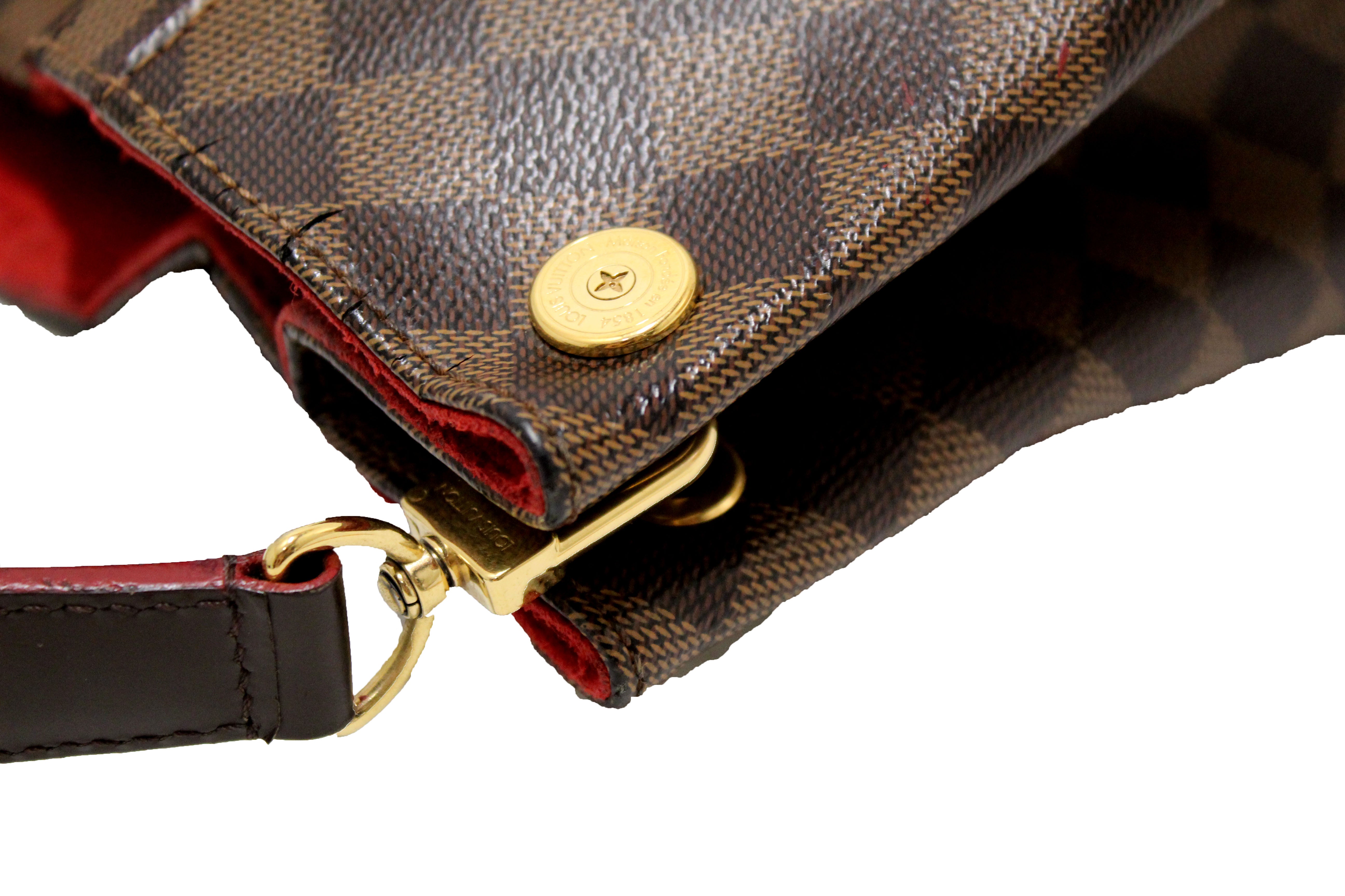 Authentic Louis Vuitton Damier Ebene Caissa Hobo Shoulder Bag - Luxury Designer Handbag for Women, Perfect for Work, Travel & Everyday Use