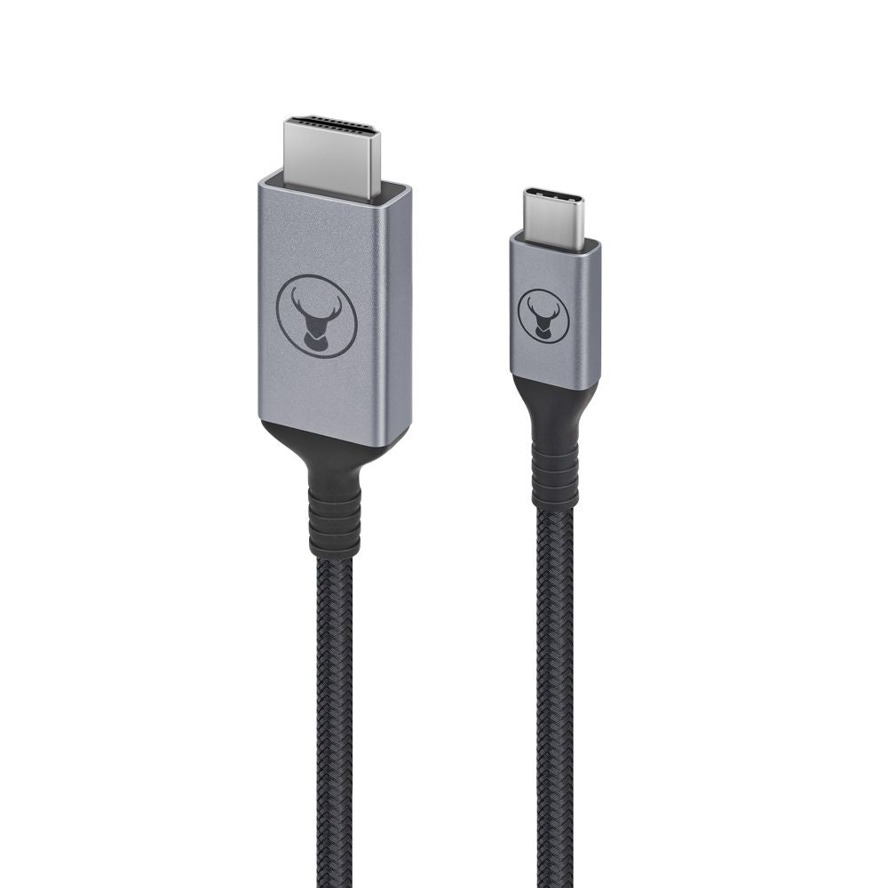 Bonelk 6ft USB C to HDMI Cable 4K 60Hz, High-Speed Braided Nylon Cord for MacBook Pro/Air, iPad Pro, Samsung Galaxy - Home Theater, Office Presentations, Gaming & Streaming