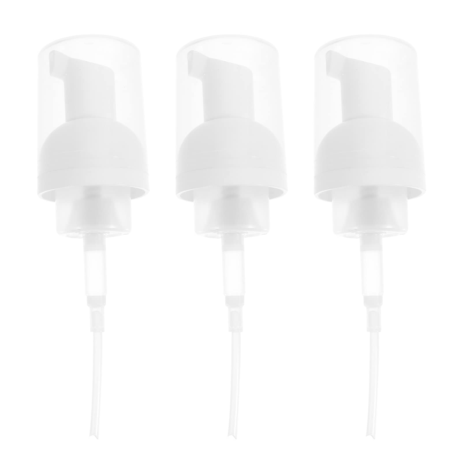 Healifty 3Pcs Foaming Soap Dispenser Pump Replacement Heads - 1.8 x 6.6 Inch Foam Soap Bottle Lids for Hand Soap & Lotion - Perfect for Bathroom, Kitchen & Travel Use