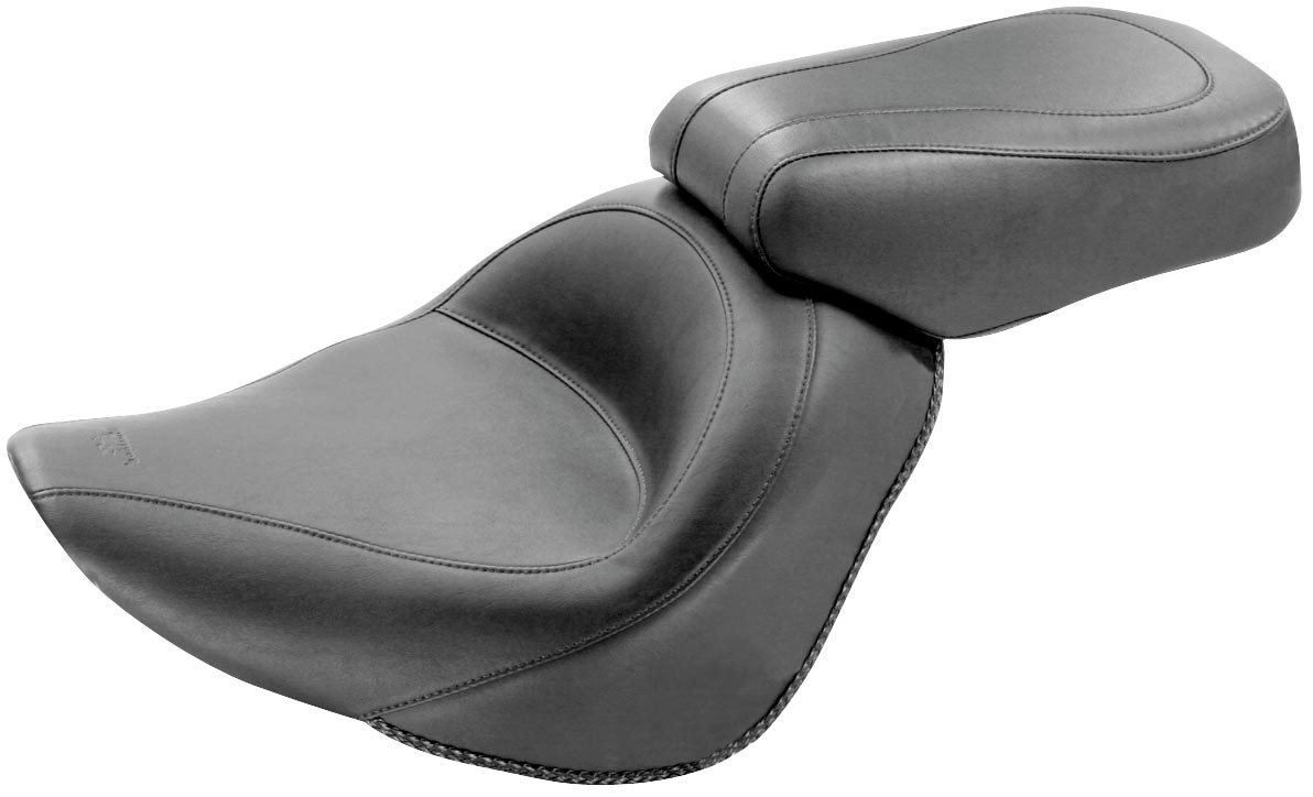 Vintage Mustang Motorcycle Solo Seat SFTL 200mm for Harley Davidson 2006-2012 Models - Comfortable Cruiser Seat for Long Rides & Custom Bike Builds
