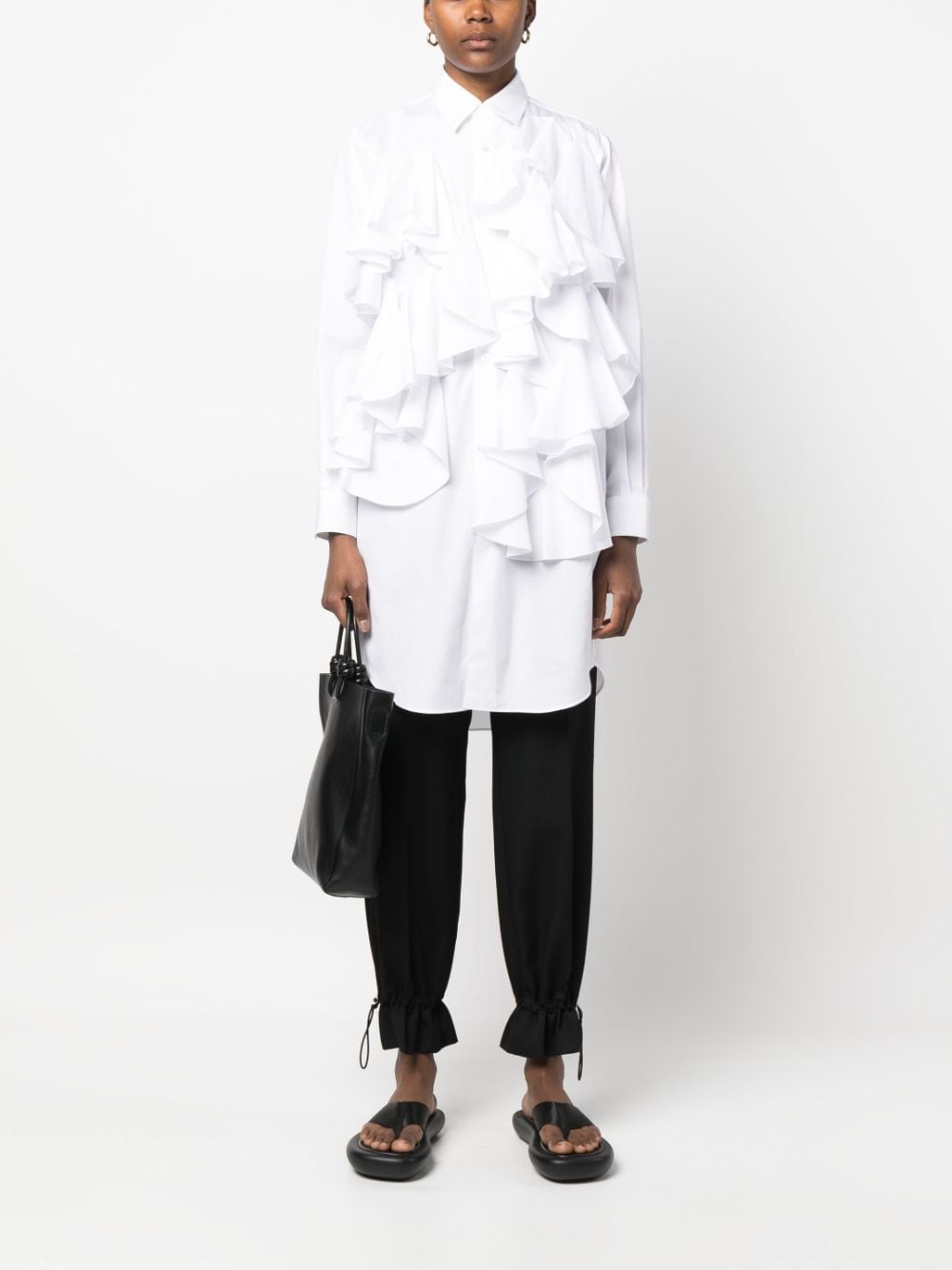 Comme Comme Women's White Shirts - Soft Cotton Casual Tops for Everyday Wear, Office & Outings