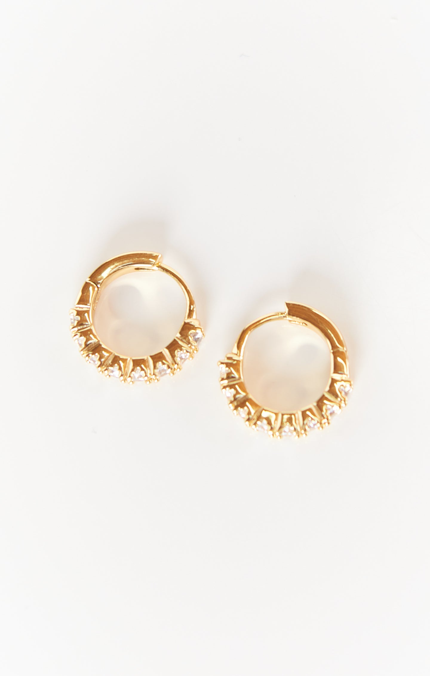 Luv AJ Sofia Huggie Earrings - 14K Gold Plated Hoop Earrings for Women | Perfect for Everyday Wear, Date Night & Gifts