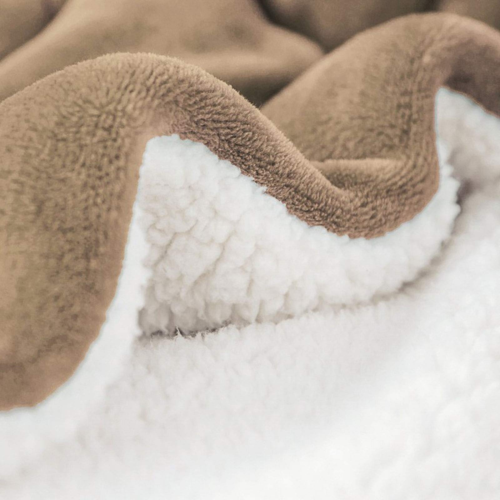 Premium Fluffy Fleece Sherpa Blanket Queen Size - Ultra Soft & Warm All-Season Blanket for Bed, Sofa, Living Room - Double Thick Winter Blanket for Home, Office, Nap & Gift (Brown, 200x230cm) - Perfect for Cozy Evenings, Movie Nights & Cold Weather Comfort