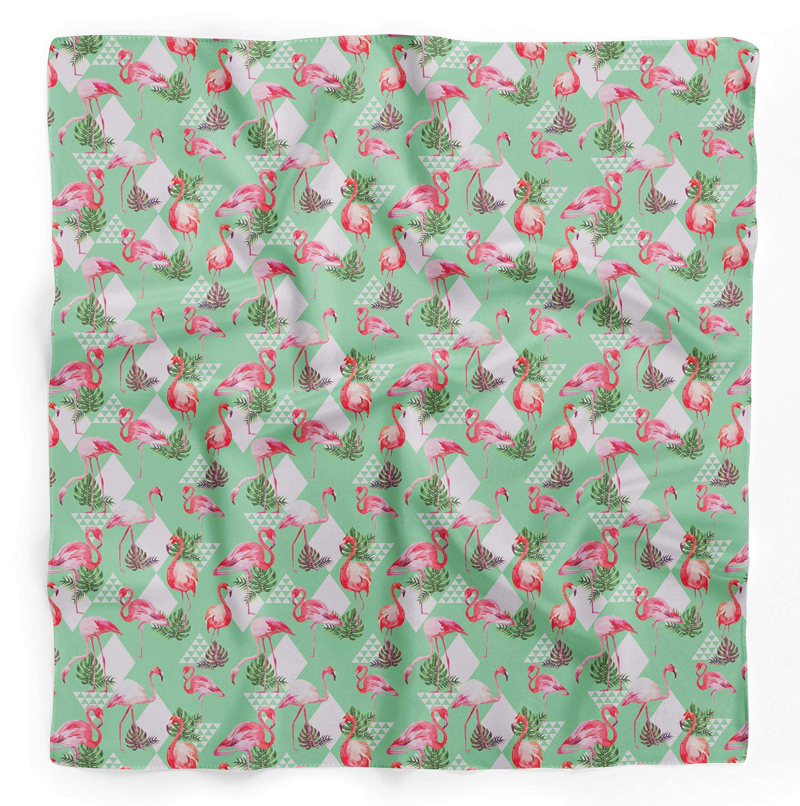 Bimba Printed Pure Silk Scarf - Women's Fashion Hair Neck Head Bandana Wrap (Perfect for Office, Travel & Special Occasions)