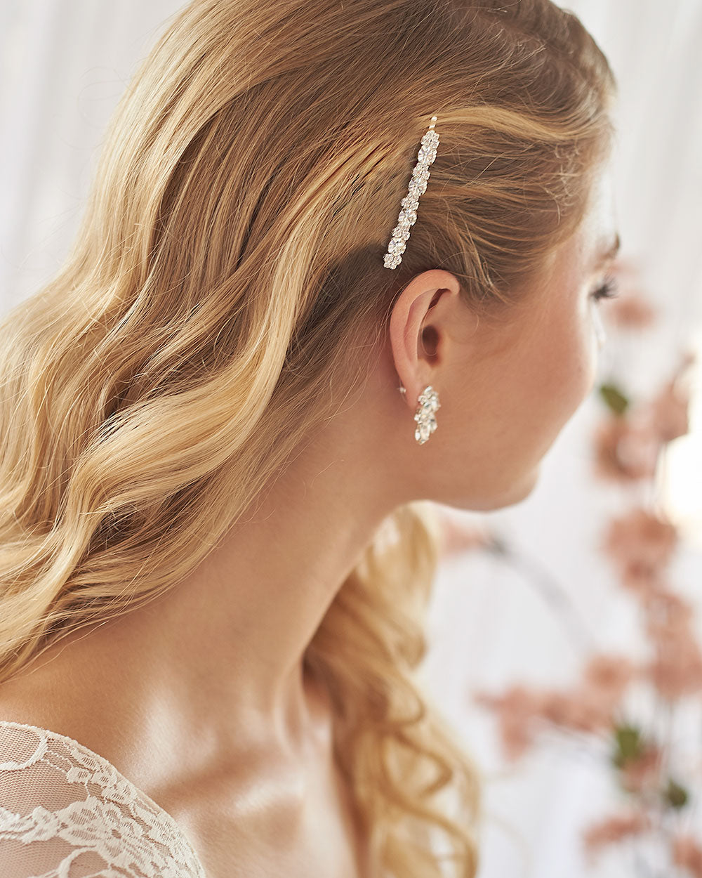 Venus Crystal Bobby Pins - 2 Pack Hair Clips for Women, Wedding, Prom & Special Occasions - Shiny Rhinestone Hair Accessories for Updos, Braids & Hairstyling