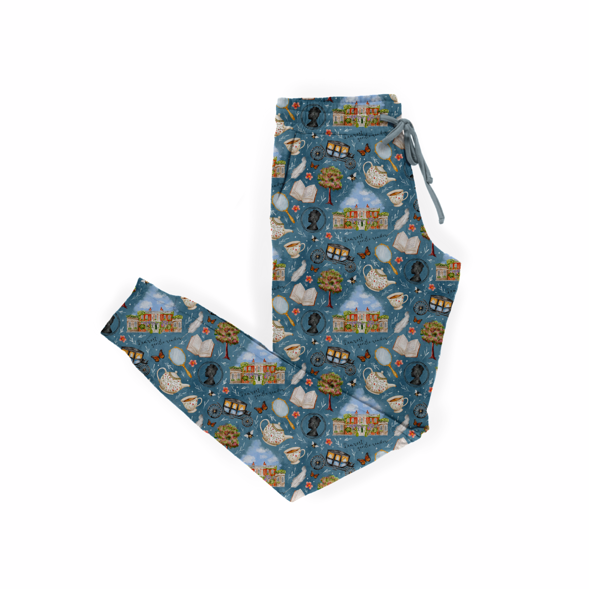 Gentle Reader Adult Straight Leg Pajama Pants - Soft Cotton Lounge Pants for Women & Men - Comfortable Sleepwear for Relaxing at Home, Lounging & Bedtime