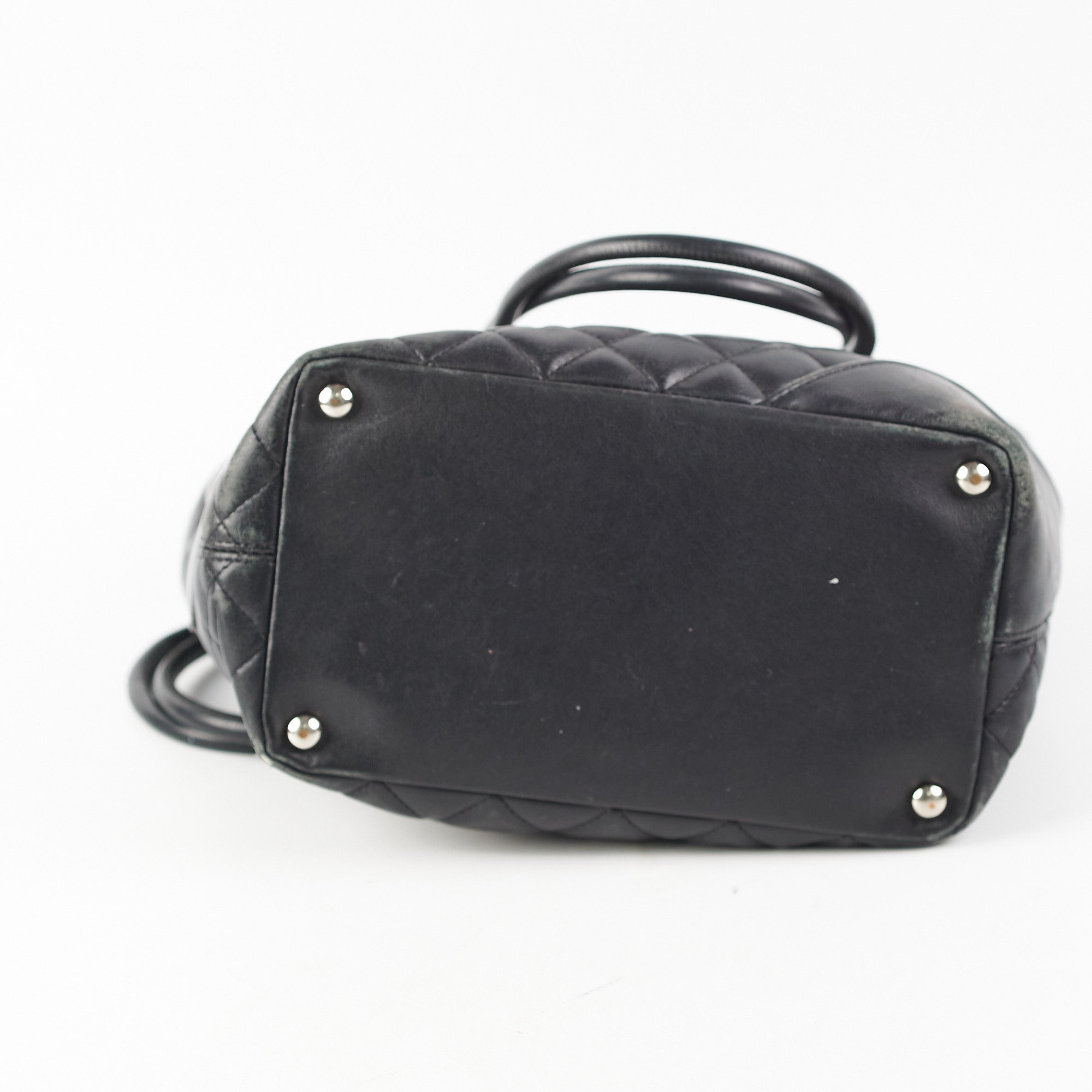 Chanel Cambon Ligne Medium Black Leather Tote Bag - Luxury Designer Handbag for Women, Perfect for Work, Travel & Everyday Use