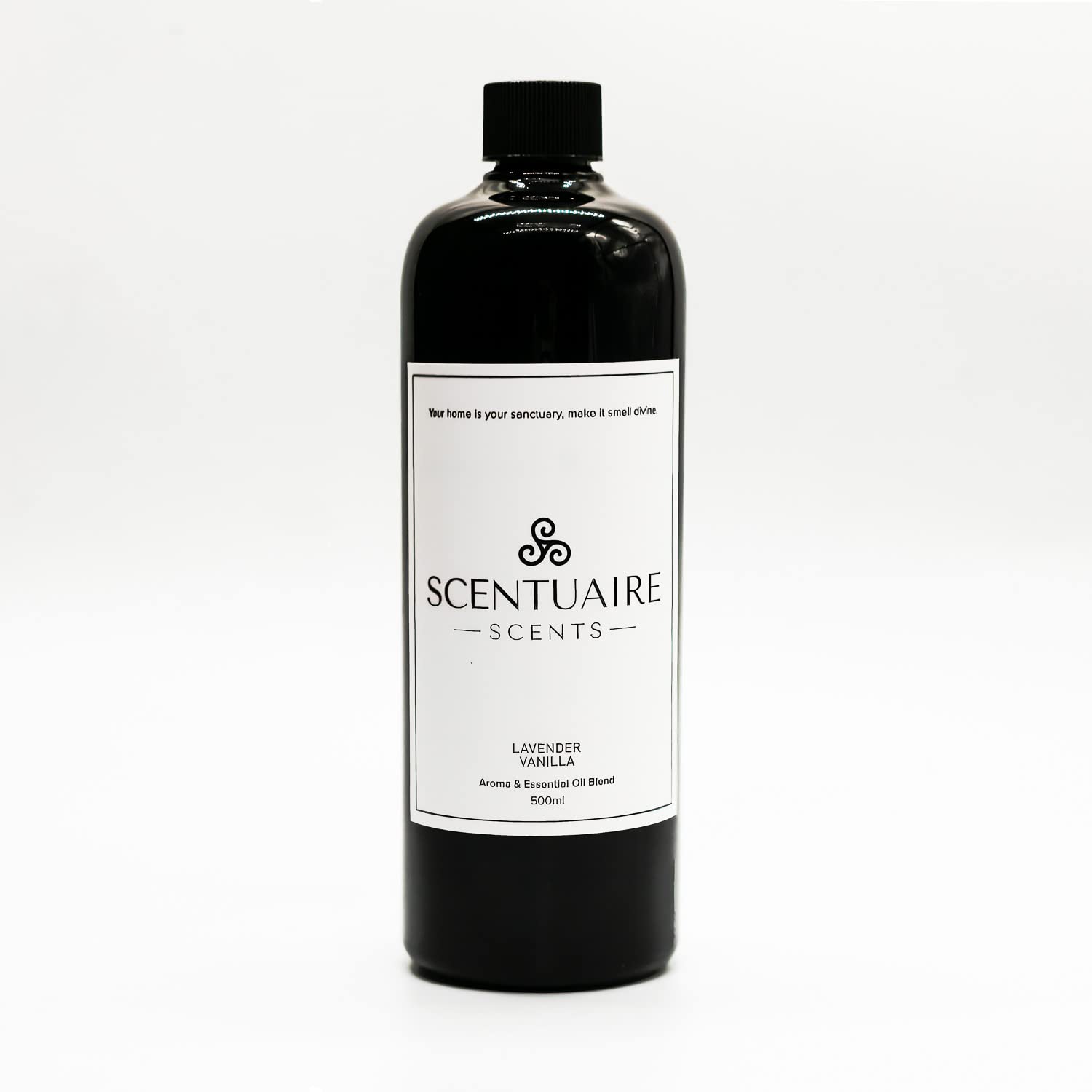 500ml Lavender Vanilla Essential Oil for Aromatherapy Diffusers | Premium Scented Oil Refill | Relaxation & Sleep Aid for Home & Spa