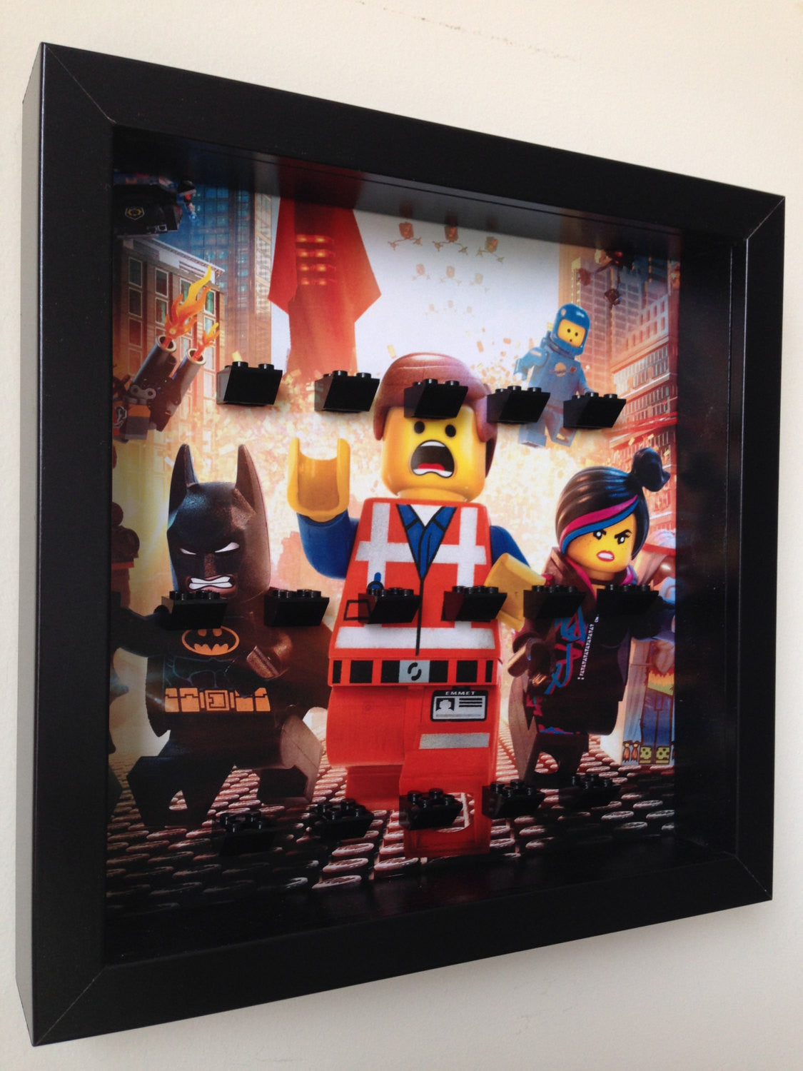 The Lego® Movie Minifigures Display Frame - Collectible Minifigure Showcase for Home & Office Decor