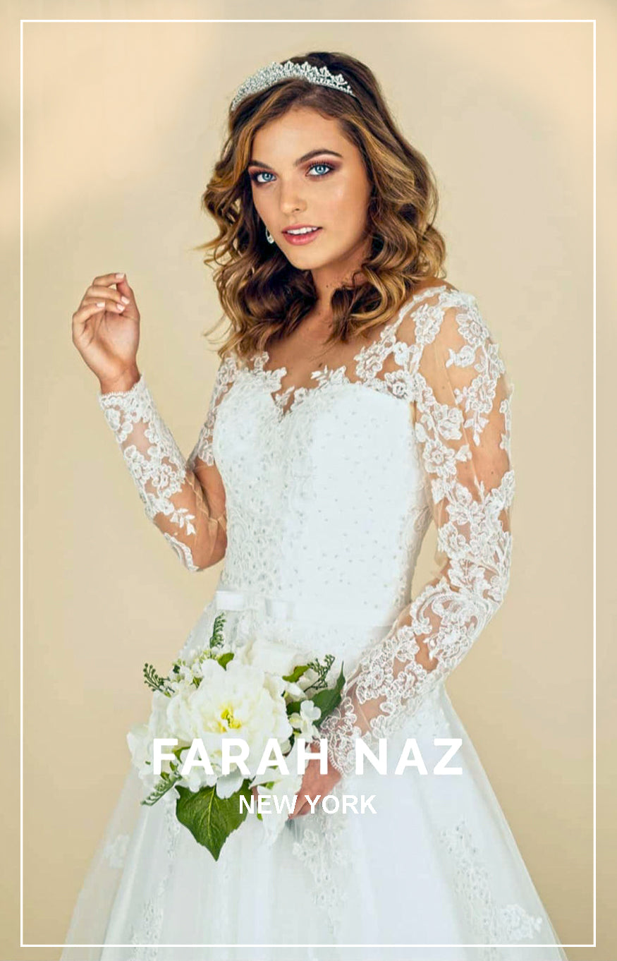 Elegant Bridal Lace Wedding Gown for Women - Perfect for Church Ceremonies, Beach Weddings & Formal Receptions