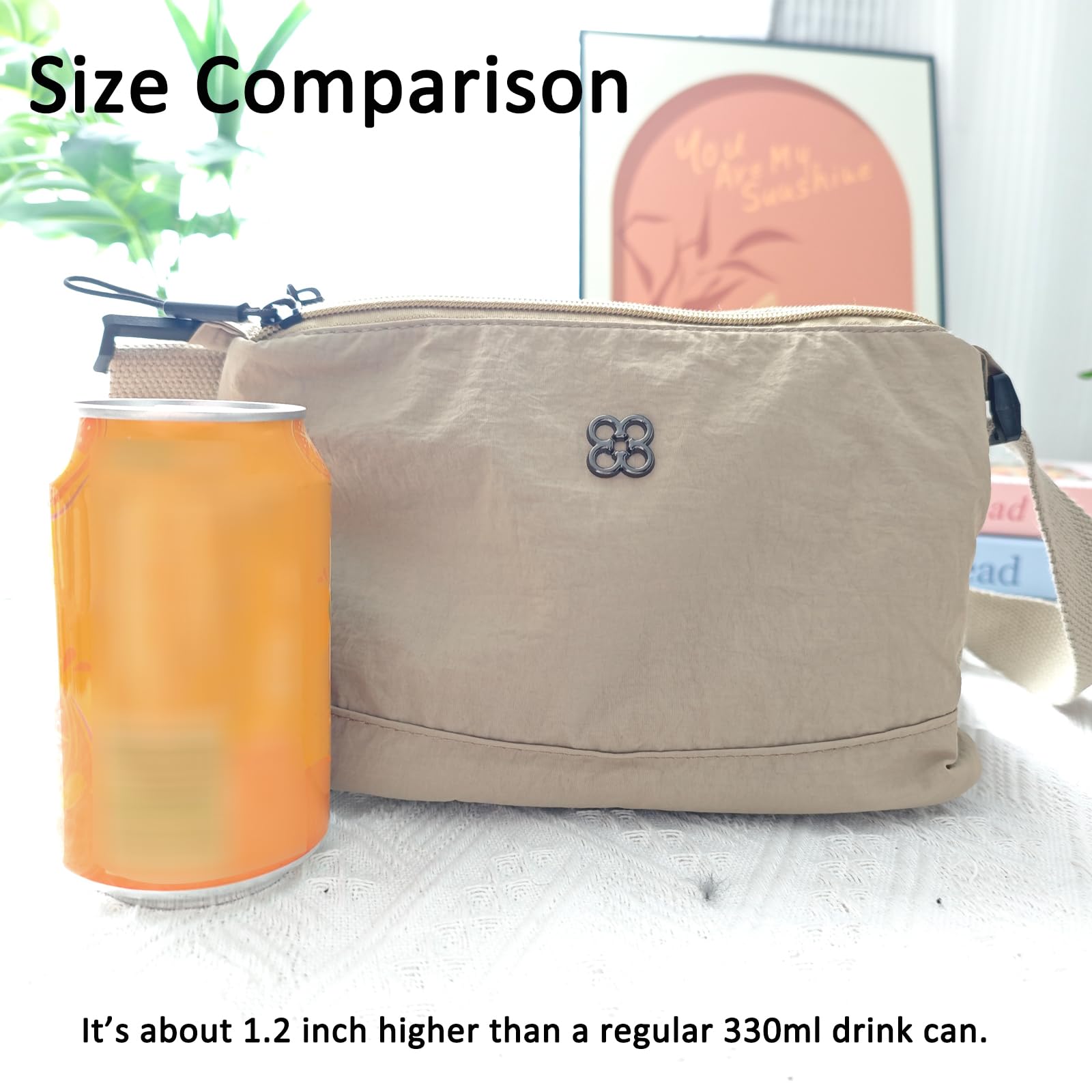 Stylish Nylon Crossbody Bags for Women - Lightweight Small Shoulder Purse with Secure Zipper Closure | Perfect for Everyday Use, Travel & Casual Outings