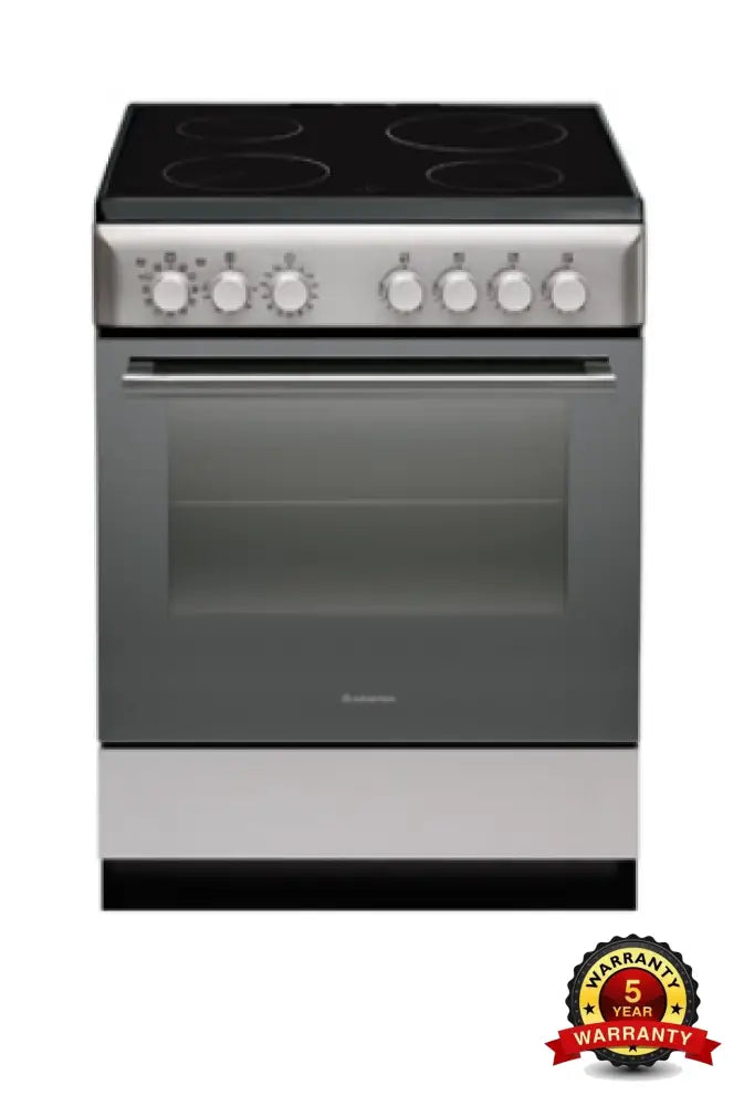 Ariston 60cm Freestanding Electric Oven with Ceramic Hob - A6VMH60 X AUS Model | Perfect for Modern Kitchens, Baking & Family Cooking