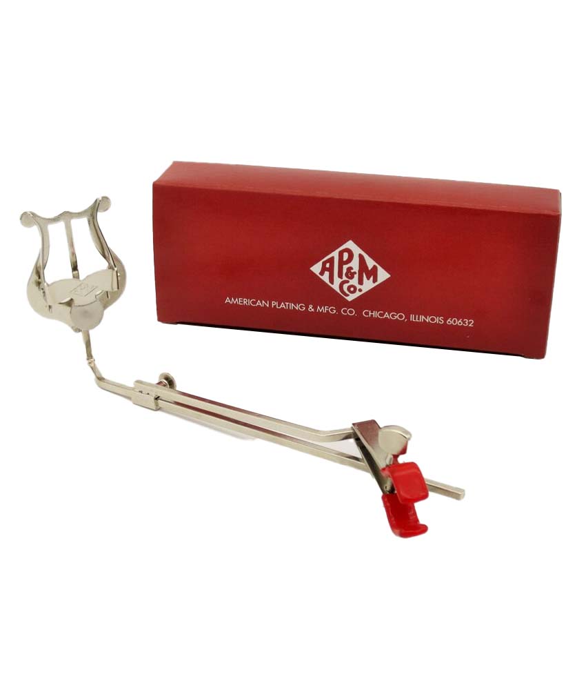 APM Clamp On Flute Lyre - Lightweight & Adjustable Music Stand for Flute Players - Perfect for Marching Band, Practice & Performances
