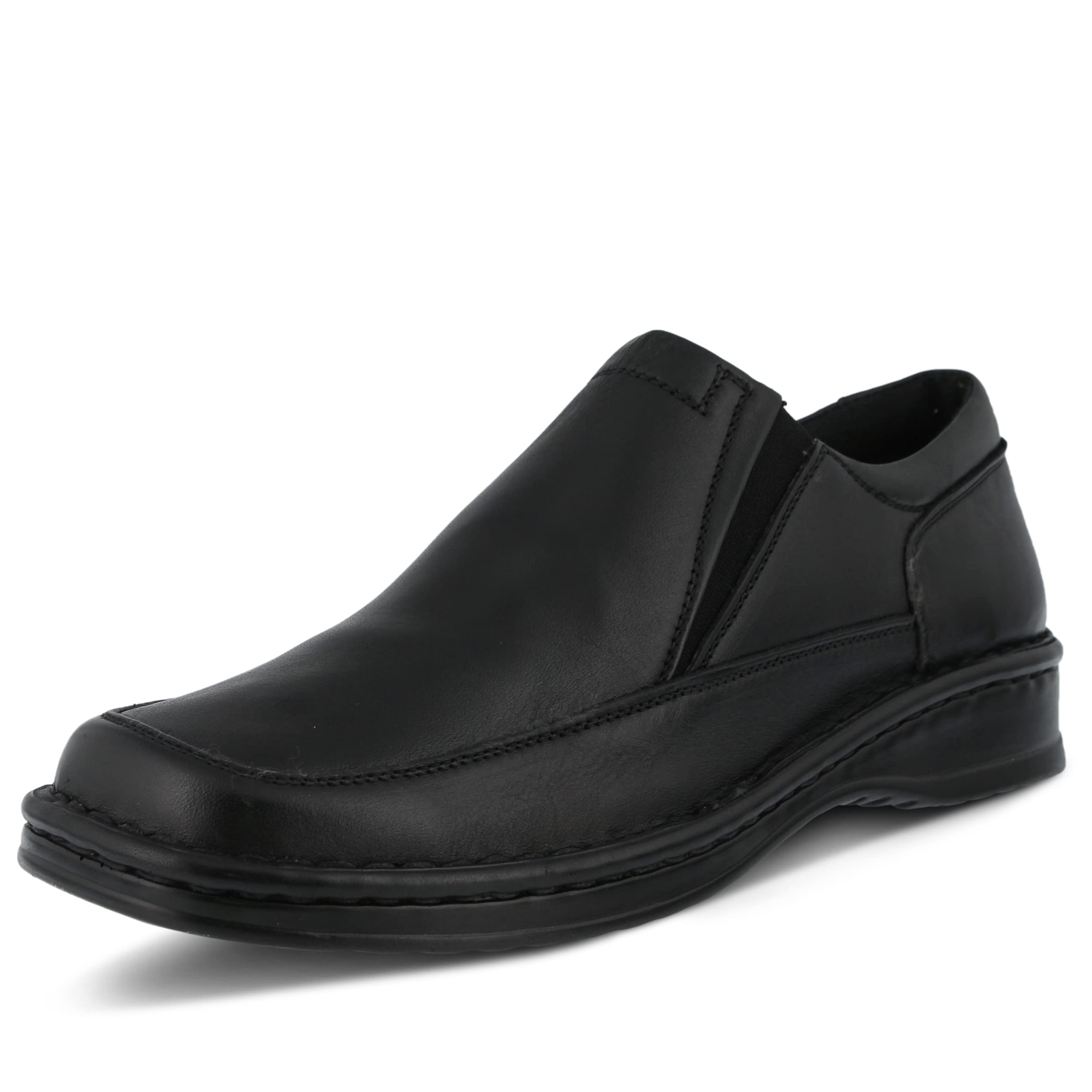 Spring Step Men's Enzo Loafer Flat - Comfortable Slip-On Shoes for Business Casual & Office Wear