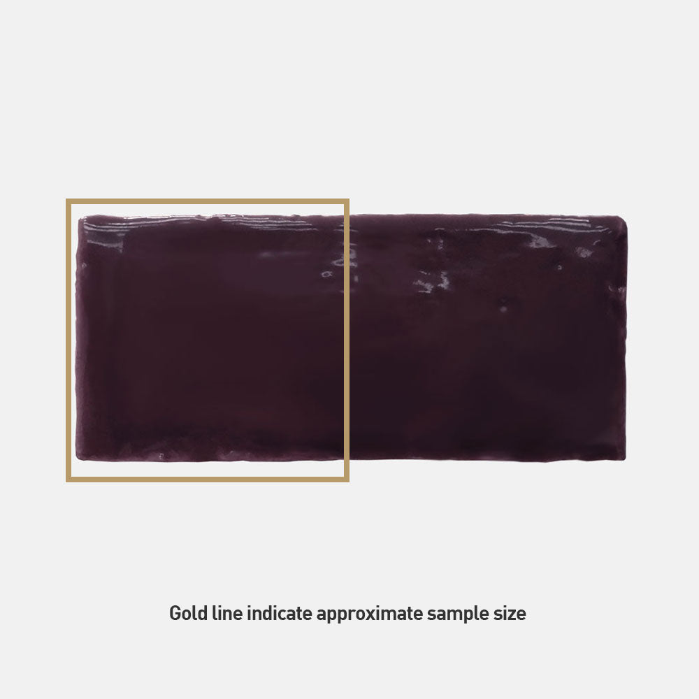 Evolution Wine 75x150 Glossy Subway Tile - Premium Ceramic Wall & Backsplash Tile for Kitchen, Bathroom, and Bar Renovation