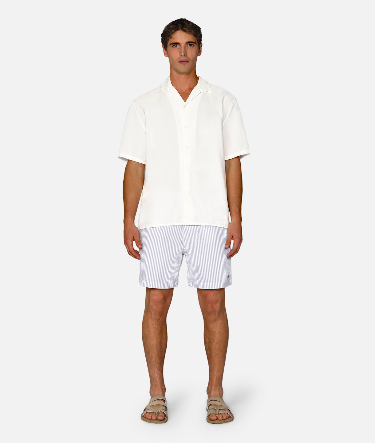 Southwest Shorts for Men - Light Blue & White Casual Summer Shorts | Perfect for Beach, Hiking & Outdoor Activities