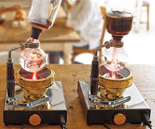 Premium Syphon Coffee Maker with Halogen Beam Heater - 220V Infrared Burner for Professional Coffee Brewing | Perfect for Home Baristas & Coffee Shops