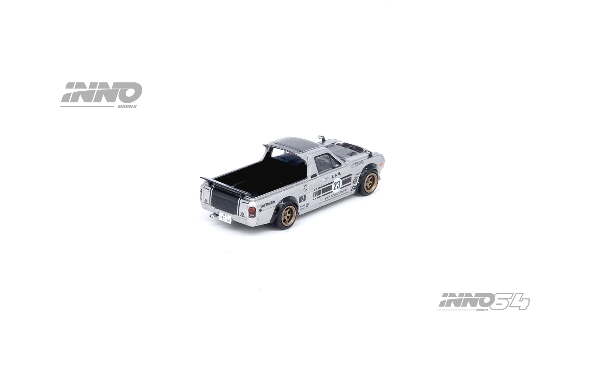 INNO64 1:64 Scale Nissan Sunny Hakotora Pickup Truck Model - INAZUMA WORK Edition - Collectible Diecast Car for Display & Japanese Nostalgic Car Enthusiasts - Perfect for Diorama, Model Car Collection, and Gift Giving