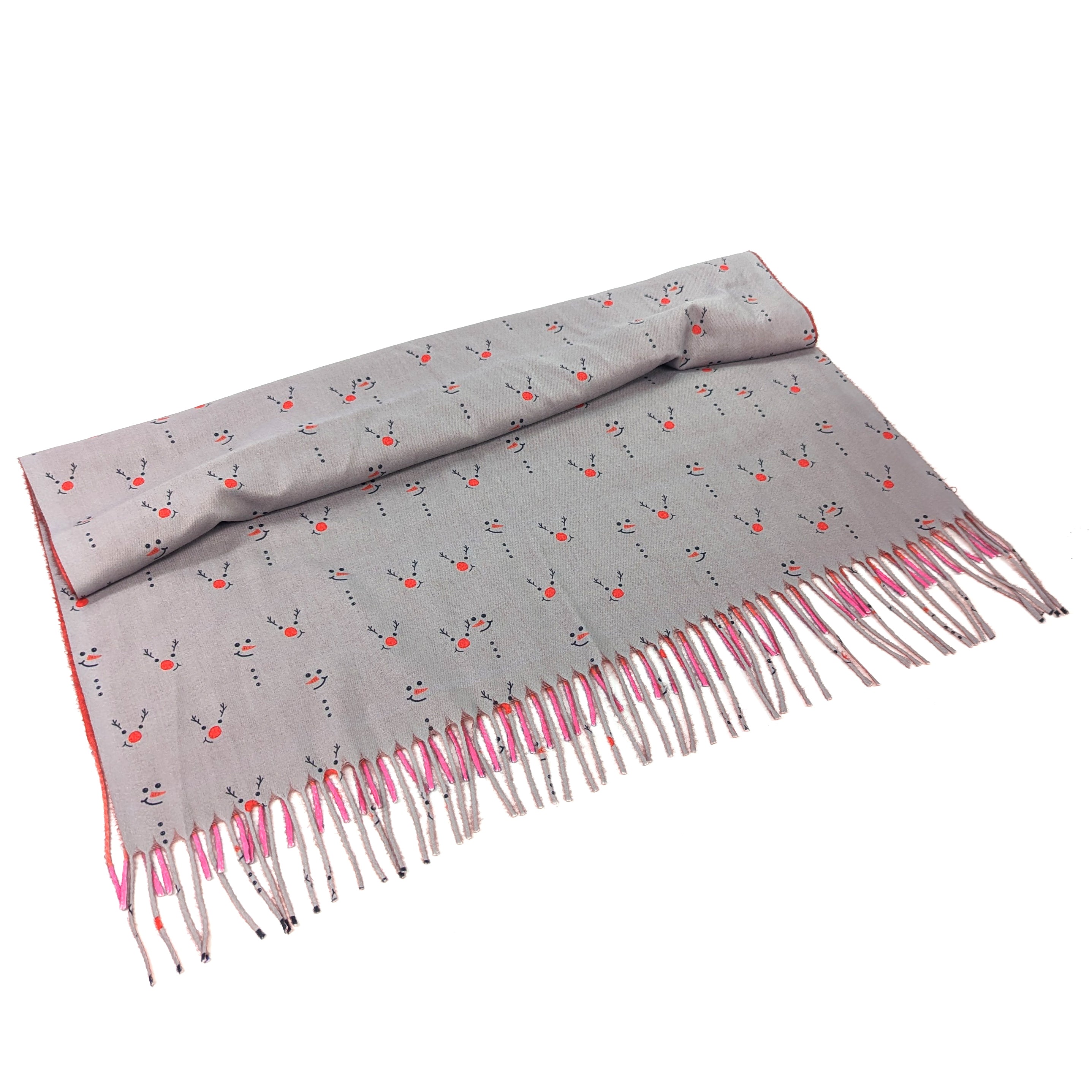 Christmas Noses Pashmina Style Scarf - Exclusive Holiday Design | Soft Winter Shawl for Women | Perfect for Christmas Parties & Gift Giving