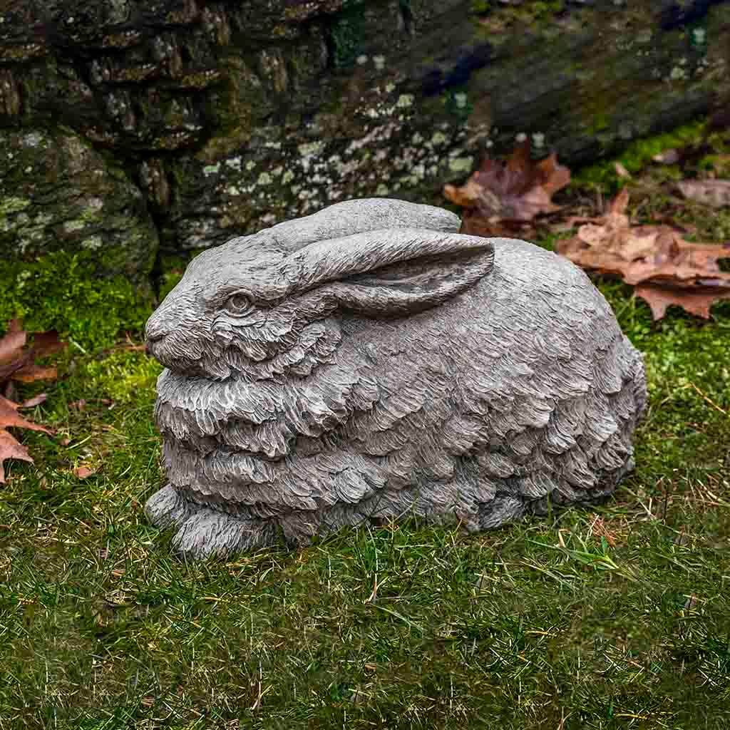 Campania International Flemish Hare Statue - Handcrafted Garden Statue, Outdoor Rabbit Decor for Lawn, Patio & Yard - Perfect for Spring Decorations & Easter Gifts