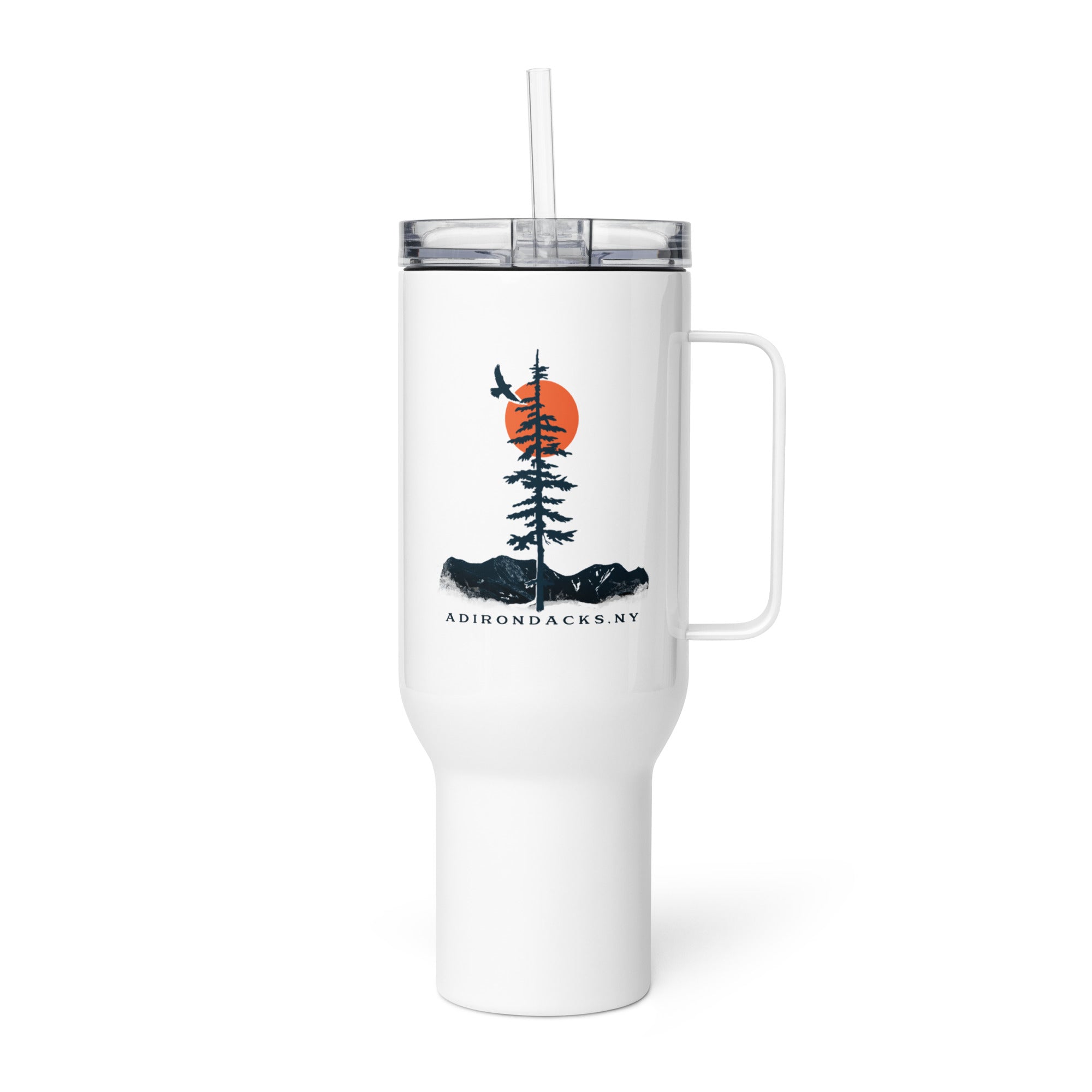 Insulated Travel Mug with Handle - Leak-Proof Stainless Steel Coffee Cup for Commuting, Hiking & Outdoor Adventures