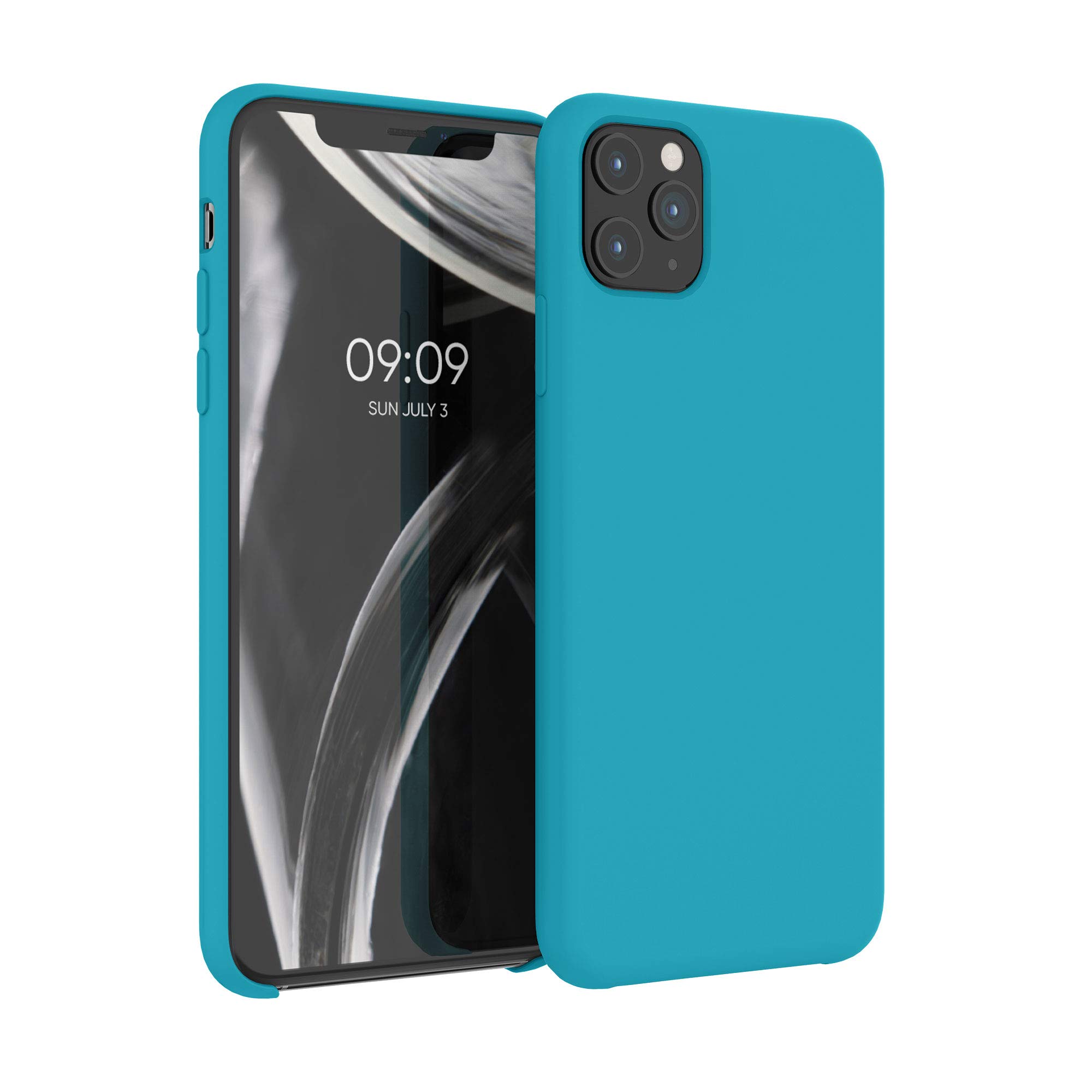 kwmobile Shockproof TPU Silicone Case for Apple iPhone 11 Pro Max - Soft Protective Phone Cover with Anti-Slip Grip - Cool Glacier Design - Perfect for Outdoor Activities & Daily Use