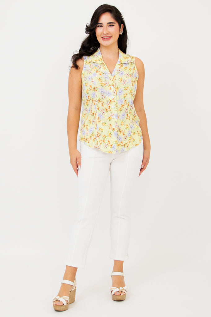 Lexa Tank Top - Soft & Breathable Linen Bamboo Blend - Perfect for Yoga, Workouts & Casual Wear