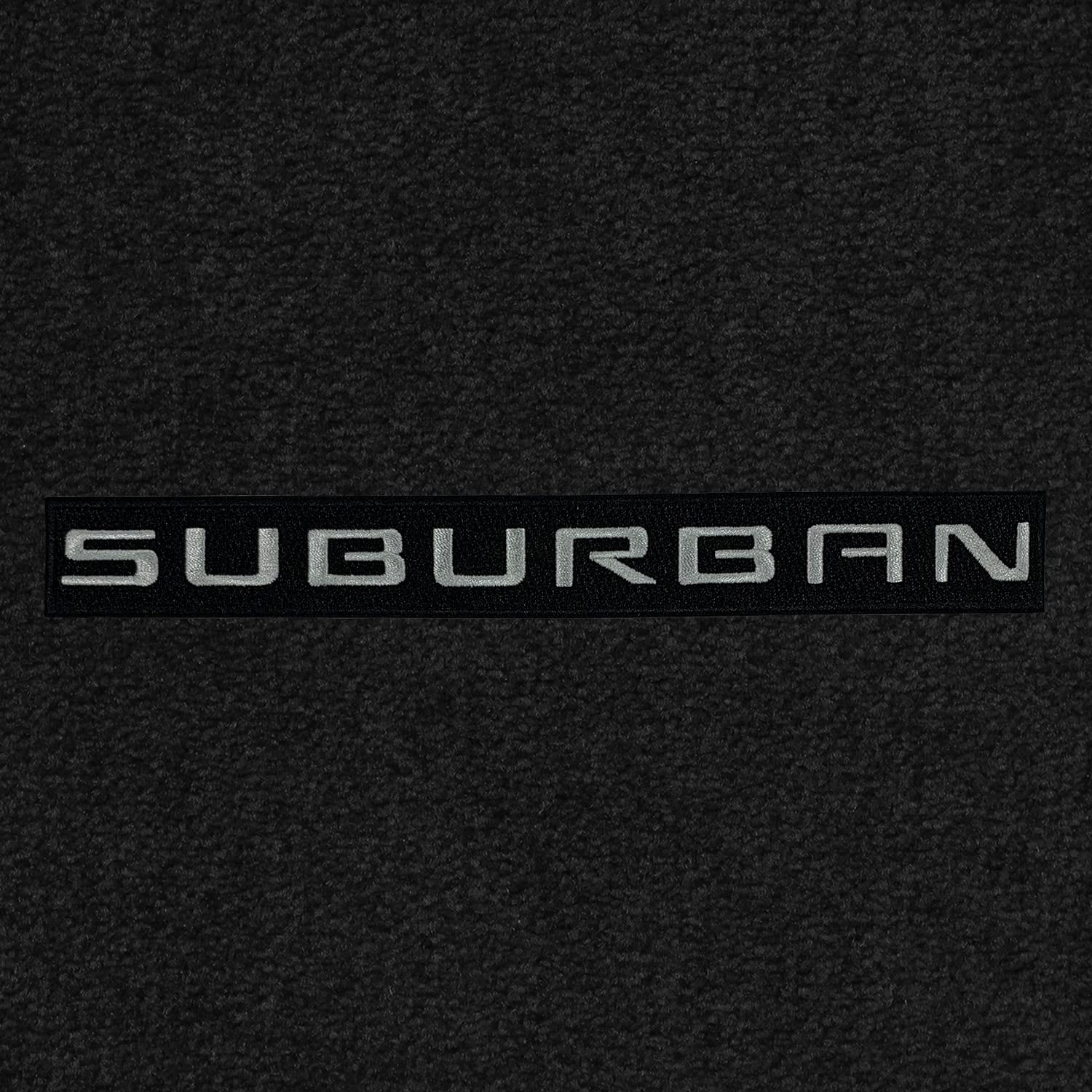 Premium Custom-Fit Carpeted Floor Mats for 2021+ Chevy Suburban - Front Row Luxury Car Floor Liners with Suburban Logo (Charcoal, 2-Piece Set) | All-Weather Protection & Enhanced Interior Style