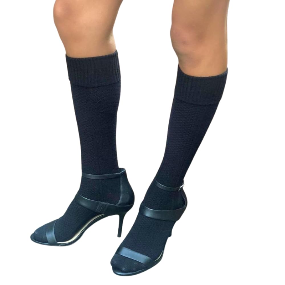 Women's Knit Knee High Long Boot Socks - Winter Warm Stockings & Leg Warmers for Cold Weather - Perfect for Boots, Snow Days & Cozy Outfits