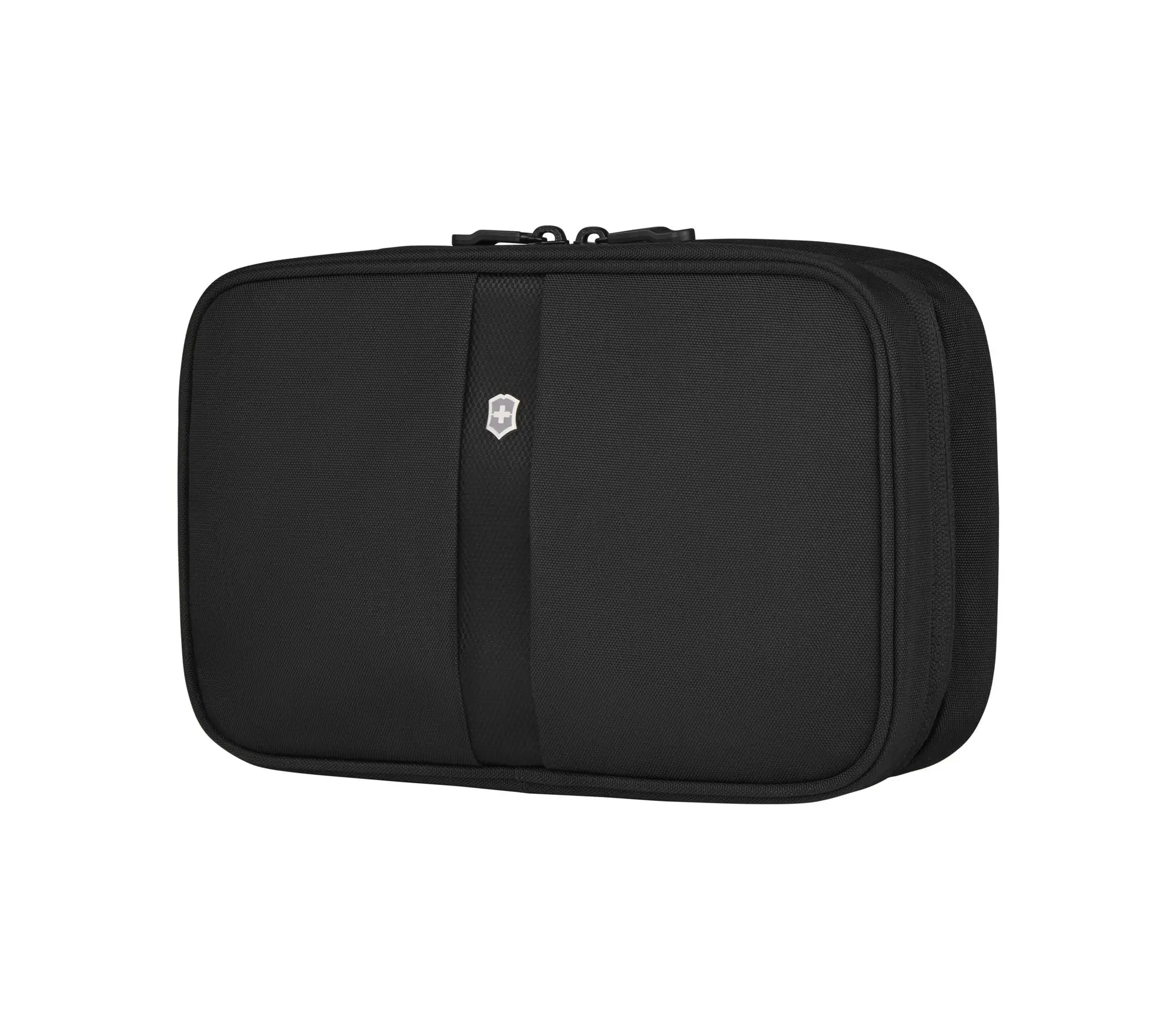 Black Zip Around Travel Kit - Compact & Organized Toiletry Bag for Travel, Gym, or Daily Use - Perfect for Cosmetics, Toiletries & Essentials