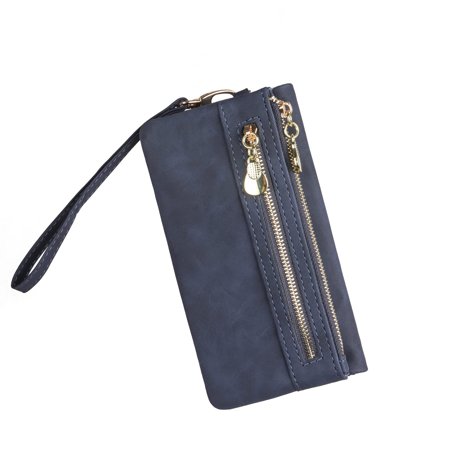 Lollanda Women's Leather Wallet - Soft Ladies Purse with Multiple Card Slots & Wrist Strap - Stylish Clutch Bag for Everyday Use, Travel & Special Occasions