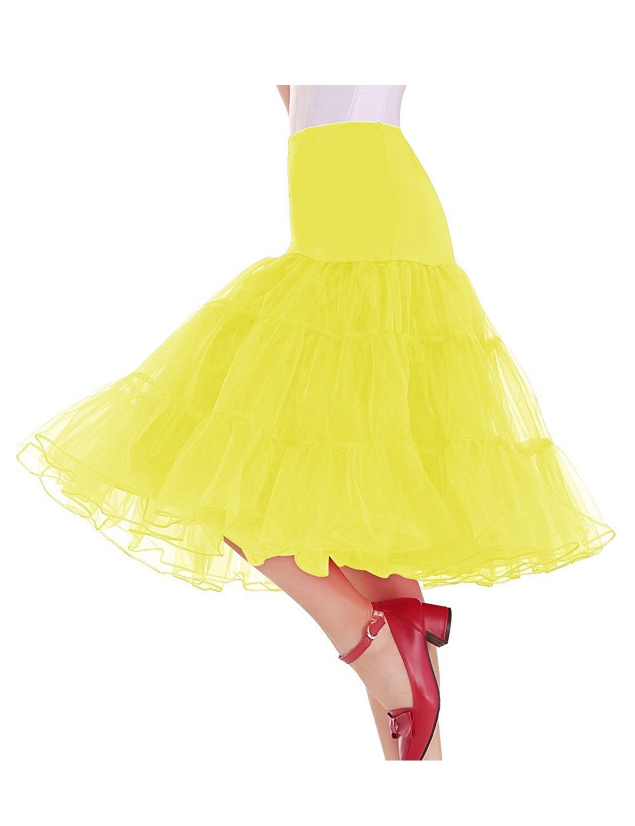 Vintage Layered Petticoat Tutu Skirt for Women - Princess Style Party Dress for Prom, Wedding, Cosplay & Photo Shoots