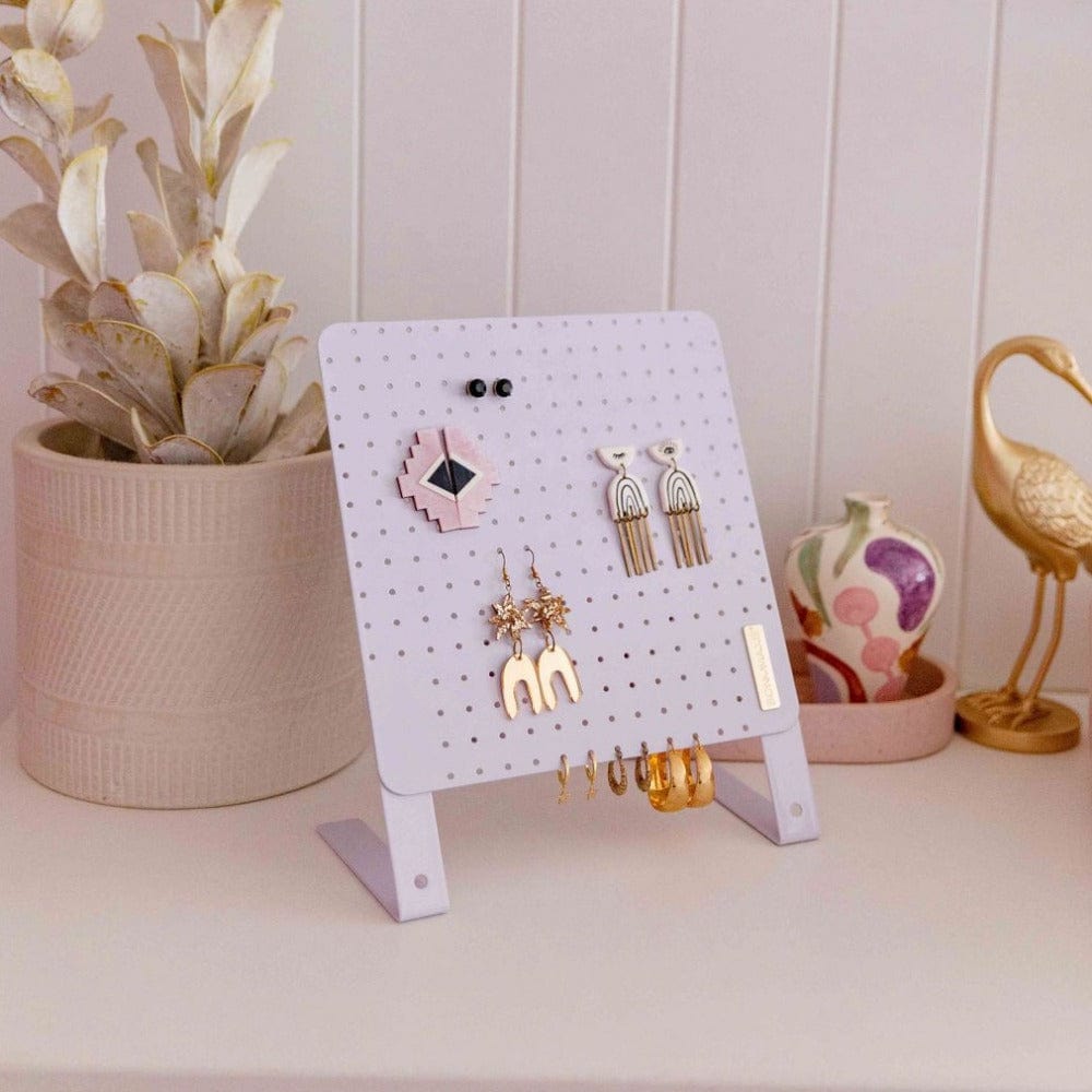 Lilac Classic Earring Holder Organizer - Holds Up to 120 Pairs of Earrings | Perfect for Jewelry Display, Travel & Bedroom Storage