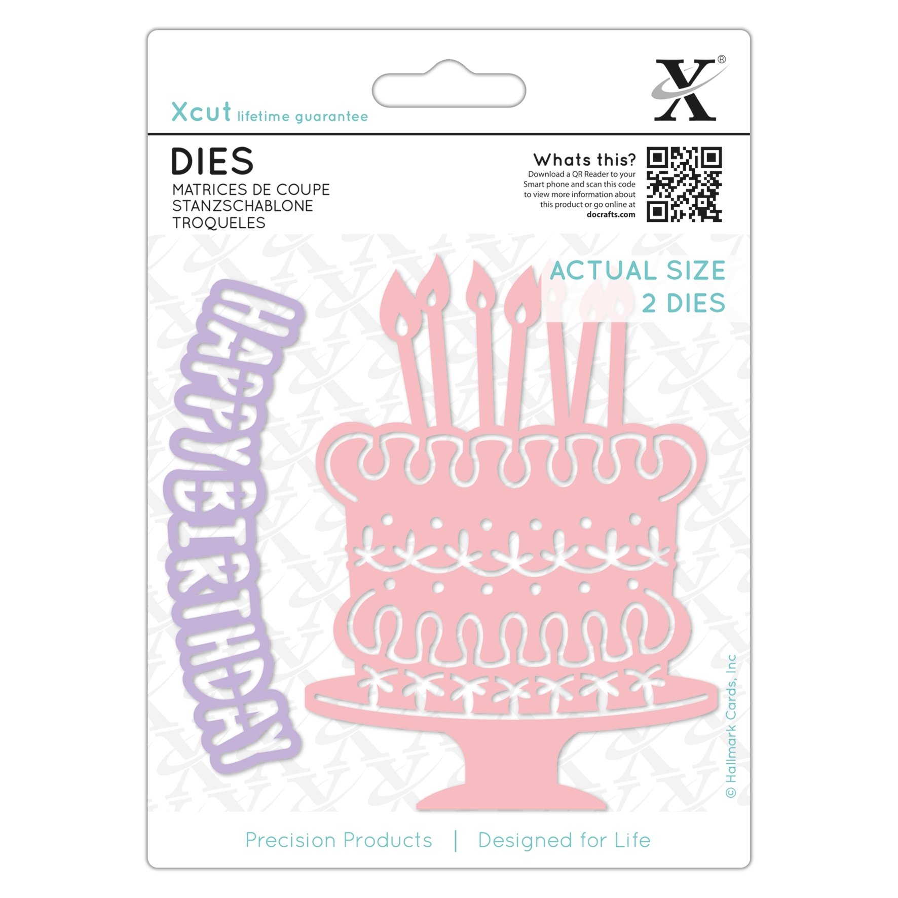 Xcut Die Birthday Cake Shape - Premium Crafting Die Cuts for Scrapbooking, Card Making, and DIY Projects - Perfect for Birthday Cards, Invitations, and Home Decor