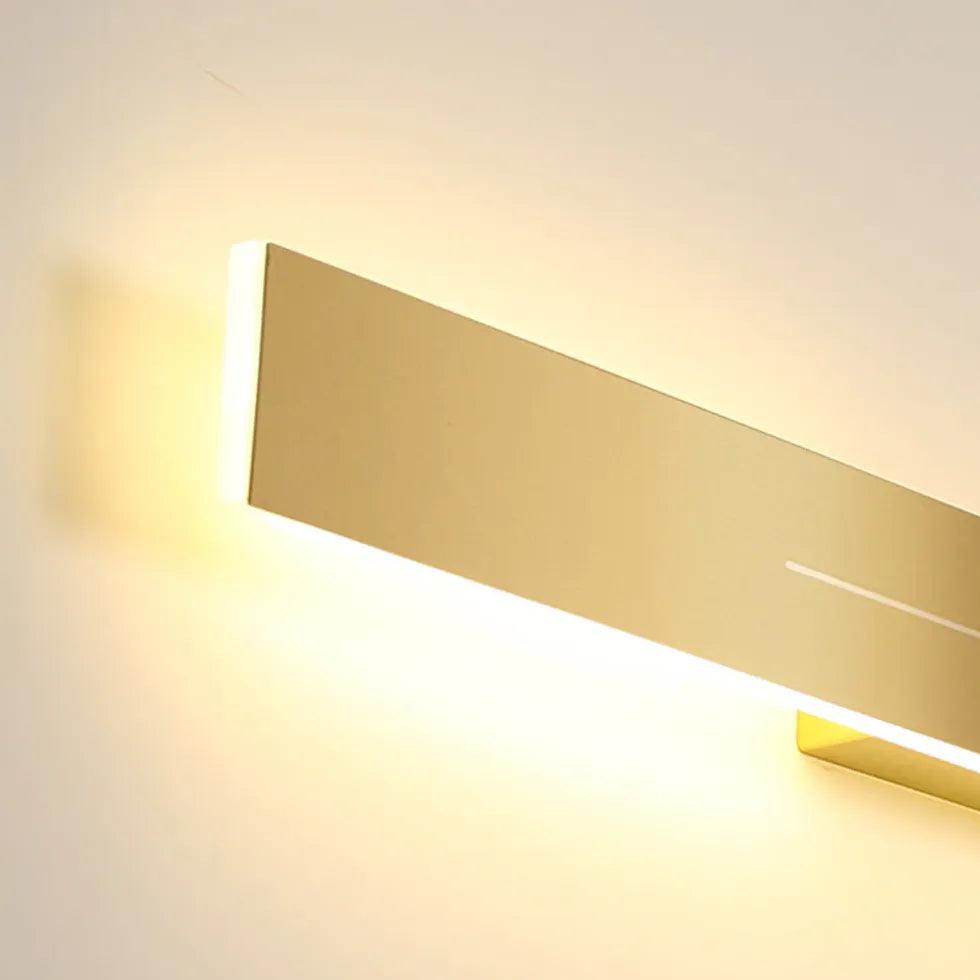 Modern Two-Tone Thin Vertical Bar Wall Light - Sleek LED Sconce for Bedroom, Living Room & Hallway Lighting - Energy Efficient Indoor Wall Lamp for Home Decor