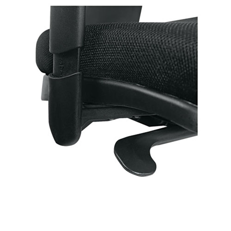 Epoch Fabric Mesh Multifunction Office Chair - Ergonomic Adjustable Swivel Task Chair with Lumbar Support for Home & Office, Black with Black Mesh Backrest | Perfect for Workstations, Gaming & Study Desks