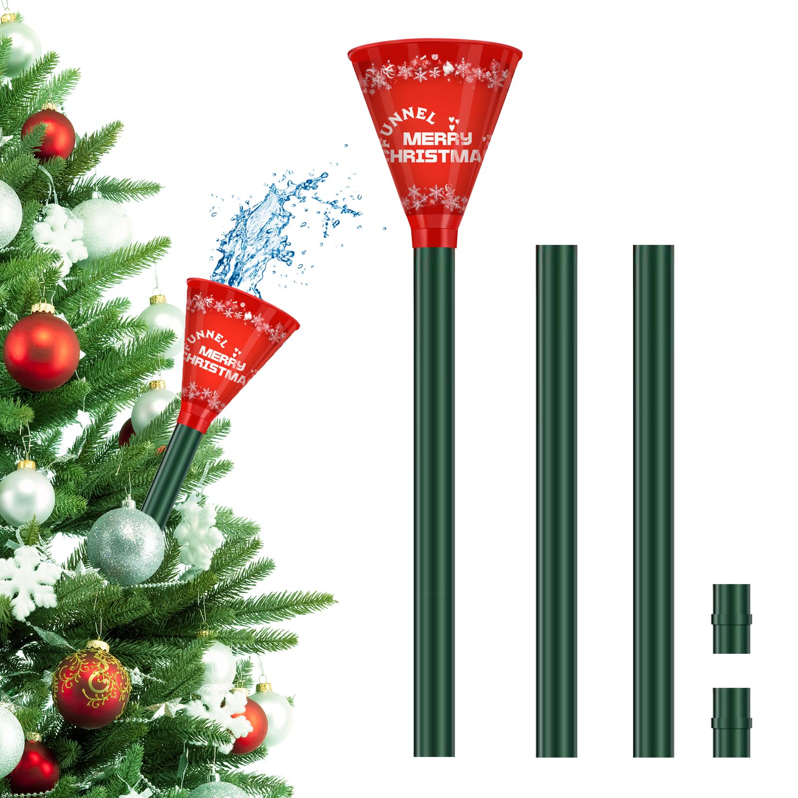 **39 Inch Christmas Tree Watering Funnel - Reusable Tree Watering Tool for Easy Holiday Decor Care | Perfect for Live Christmas Trees, Home & Party Decorations**