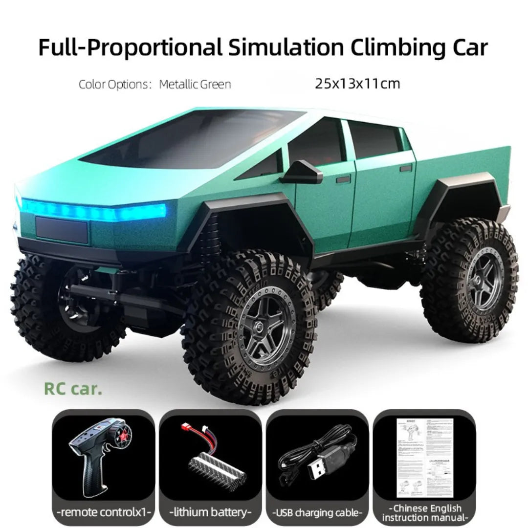 JJRC C8818 1/18 Scale RC Crawler Car - 4WD Off-Road Remote Control Vehicle with Proportional Cyber Shell | Perfect for Rock Crawling, Trail Adventures & Backyard Driving