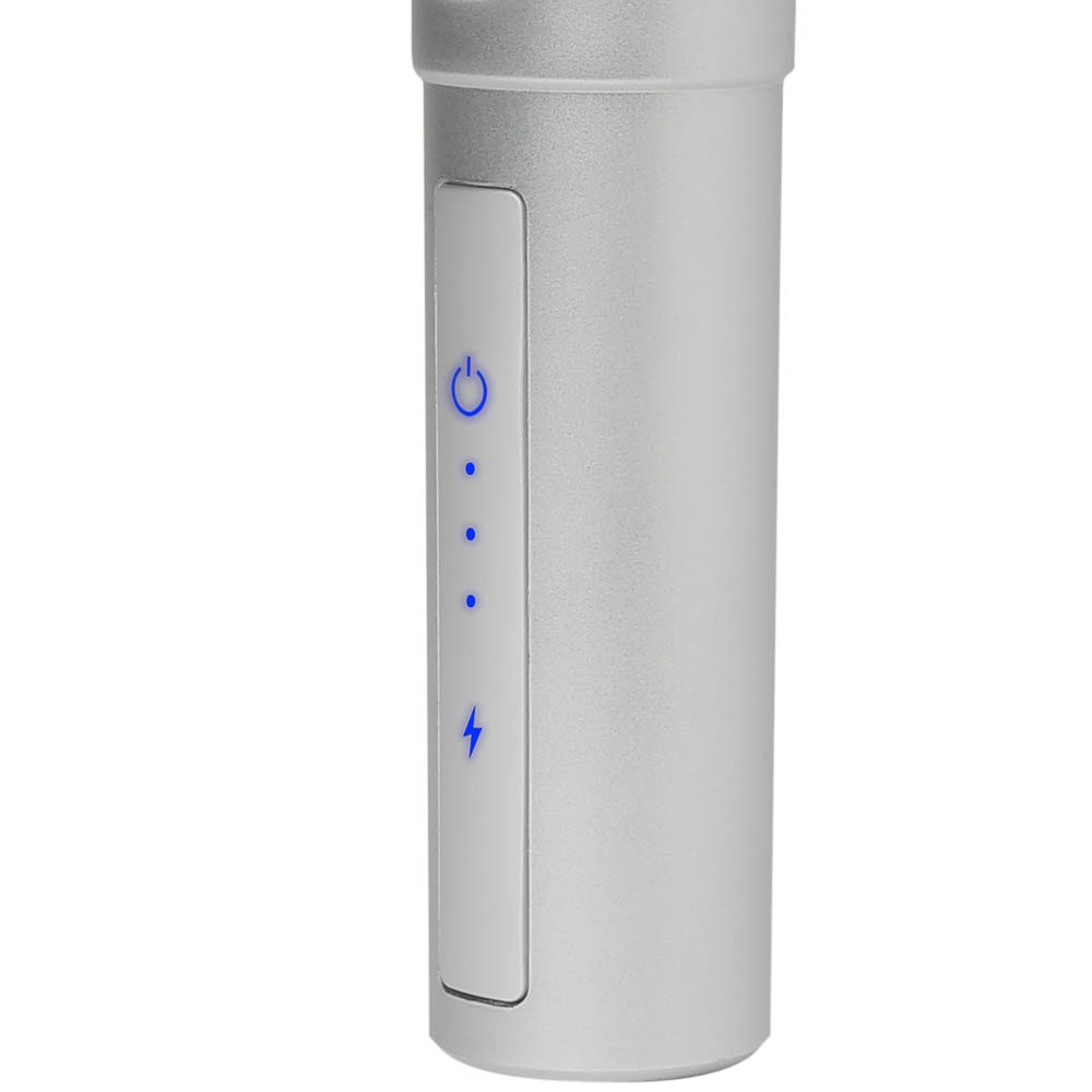 Deep Tissue Massage Gun - Silver | 3 Speed Levels & 6 Interchangeable Heads for Muscle Recovery | Relieve Chronic Pain & Soreness - Perfect for Athletes, Gym Recovery & Home Use