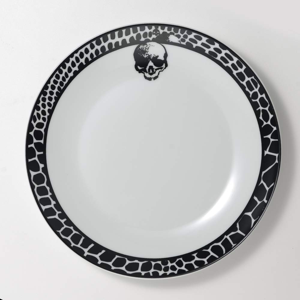 Harry Potter Voldemort Death Eater Dark Mark 16-Piece Porcelain Dinner Set - Plates, Cups & Bowls for Collectors & Themed Parties | Perfect for Halloween, Movie Nights & Potterhead Gatherings