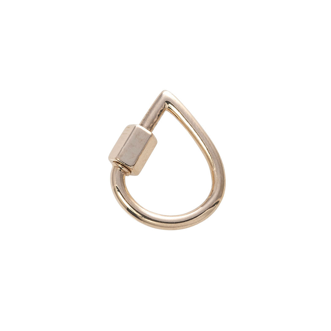 14K Yellow Gold Baby Drop Lock Charm Necklace by Marla Aaron - Elegant Layering Jewelry for Women, Perfect for Everyday Wear & Special Occasions
