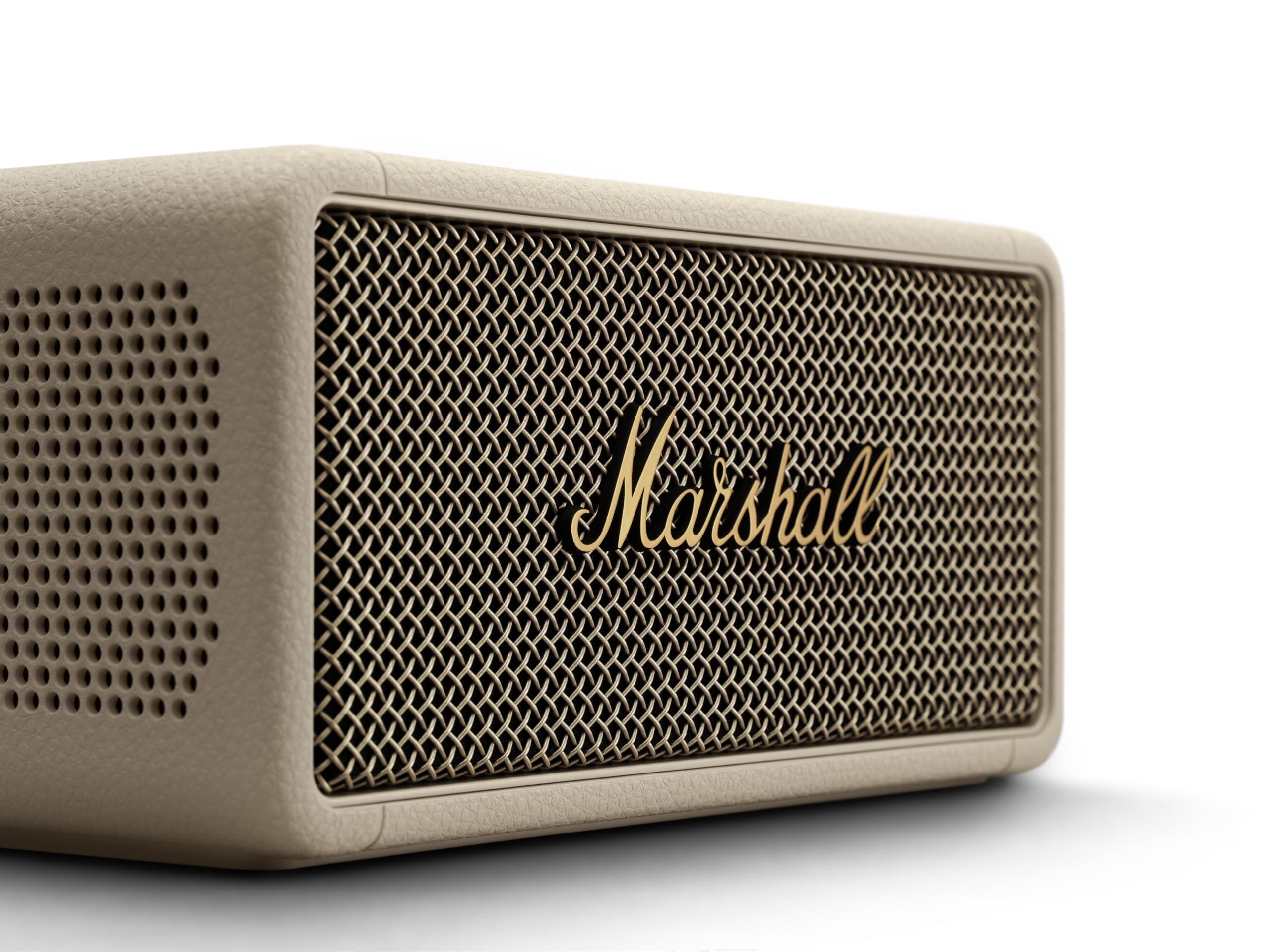 Marshall Middleton Portable Bluetooth Speaker - Wireless Outdoor Speaker with Rich Bass, 20+ Hours Playtime, IP67 Waterproof, Cream - Perfect for Camping, Beach, Pool Parties & Travel