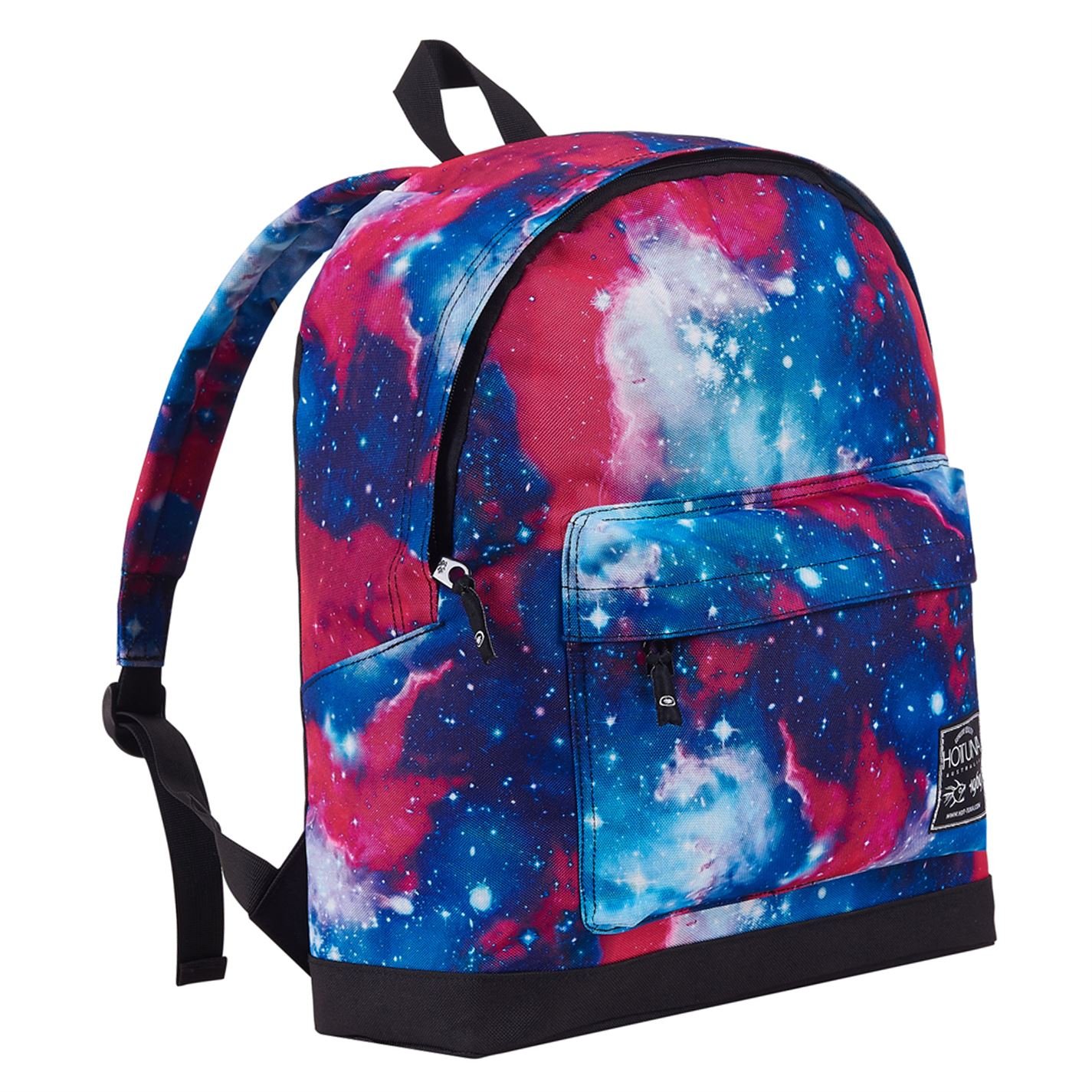 Hot Tuna Galaxy Backpack - Waterproof Travel Rucksack for Women & Men, Lightweight Casual Daypack with USB Charging Port (Pink/Blue) - Perfect for Hiking, School, Work & Outdoor Adventures